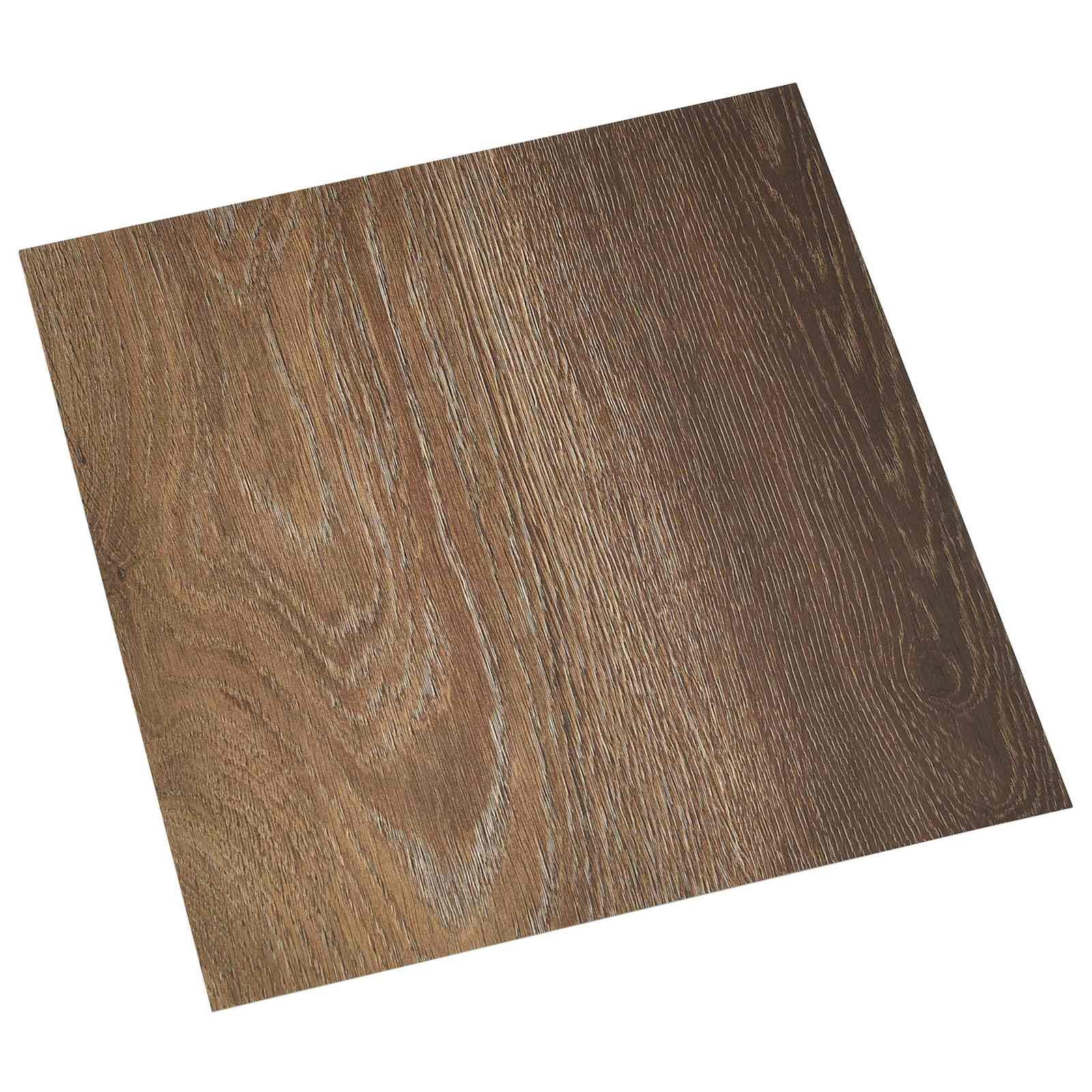 vidaXL Teppichboden Selbstklebende Bodenplanken Braun 30,5 x 30,5 cm 20 stk. PVC, Quadratisch