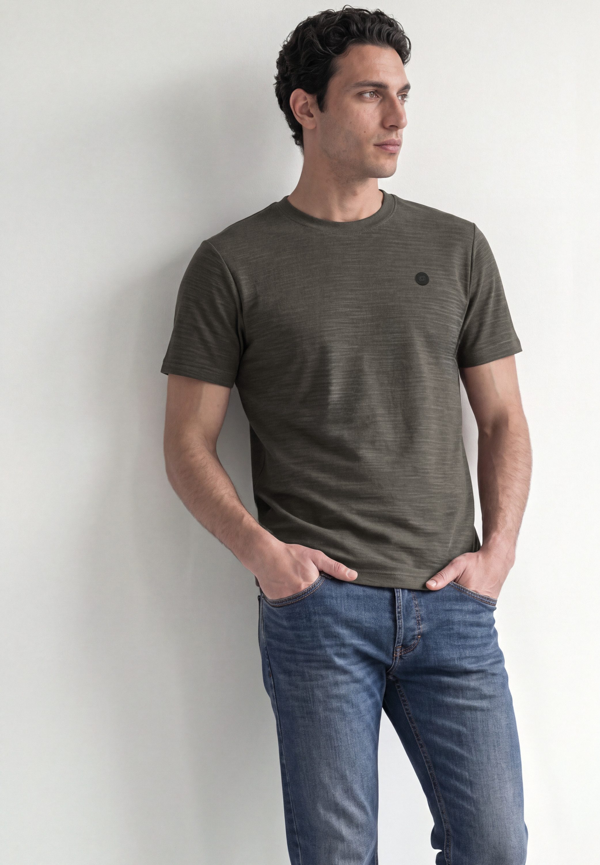 STREET ONE MEN T-Shirt mit Rundhalsausschnitt