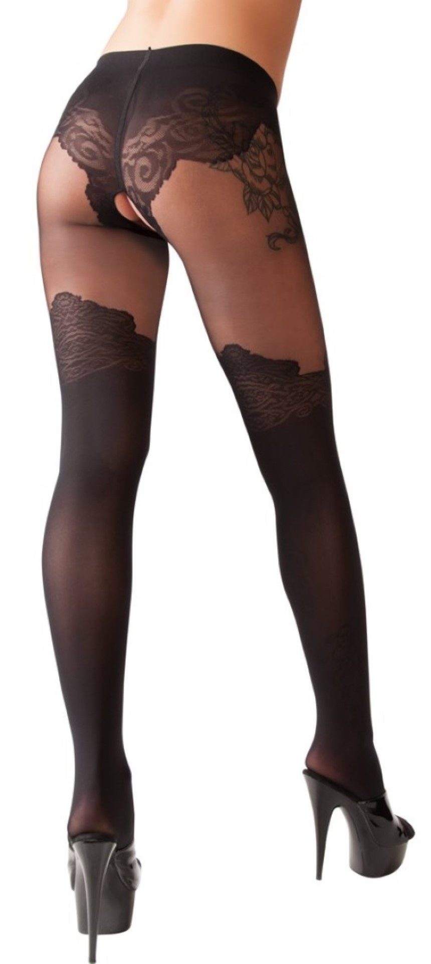 Cottelli LEGWEAR Ouvert Strumpfhose Cottelli LEGWEAR - Strumpfhose ouvert - (1,2,3,4,5