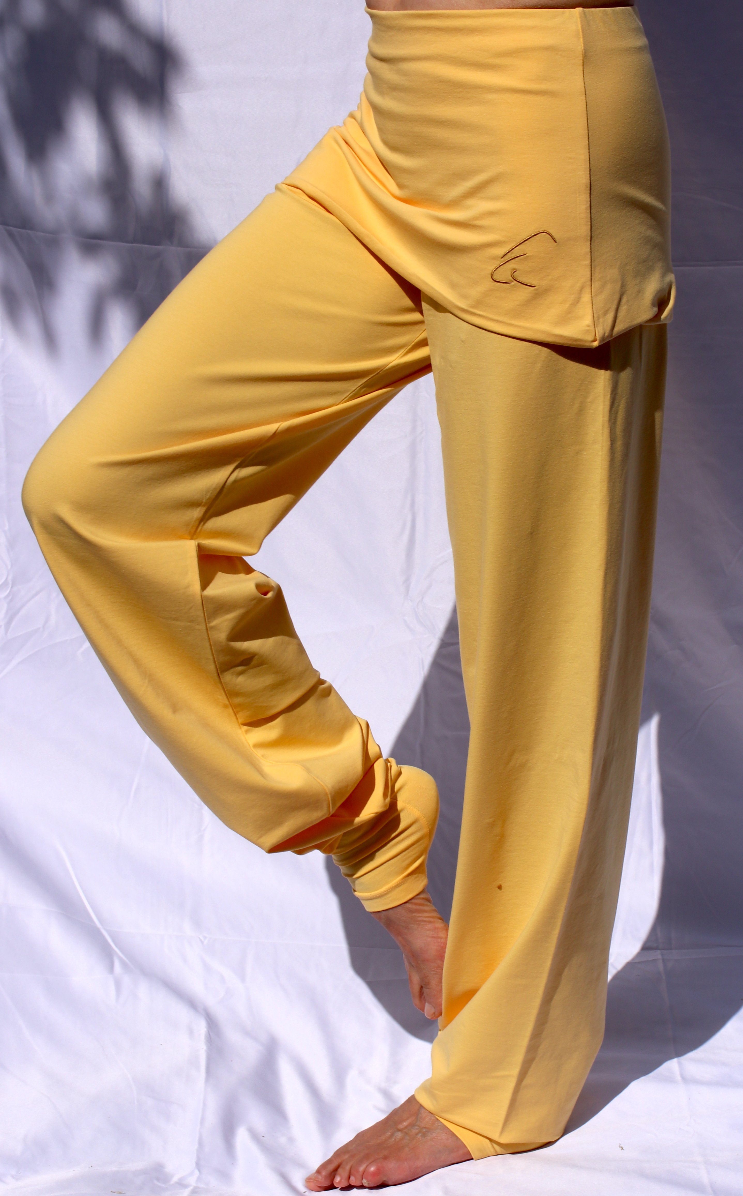 Bund das Original - in Yogahose ESPARTO Mangogelb mit elastischem Sooraj Yogahose Bio-Baumwolle