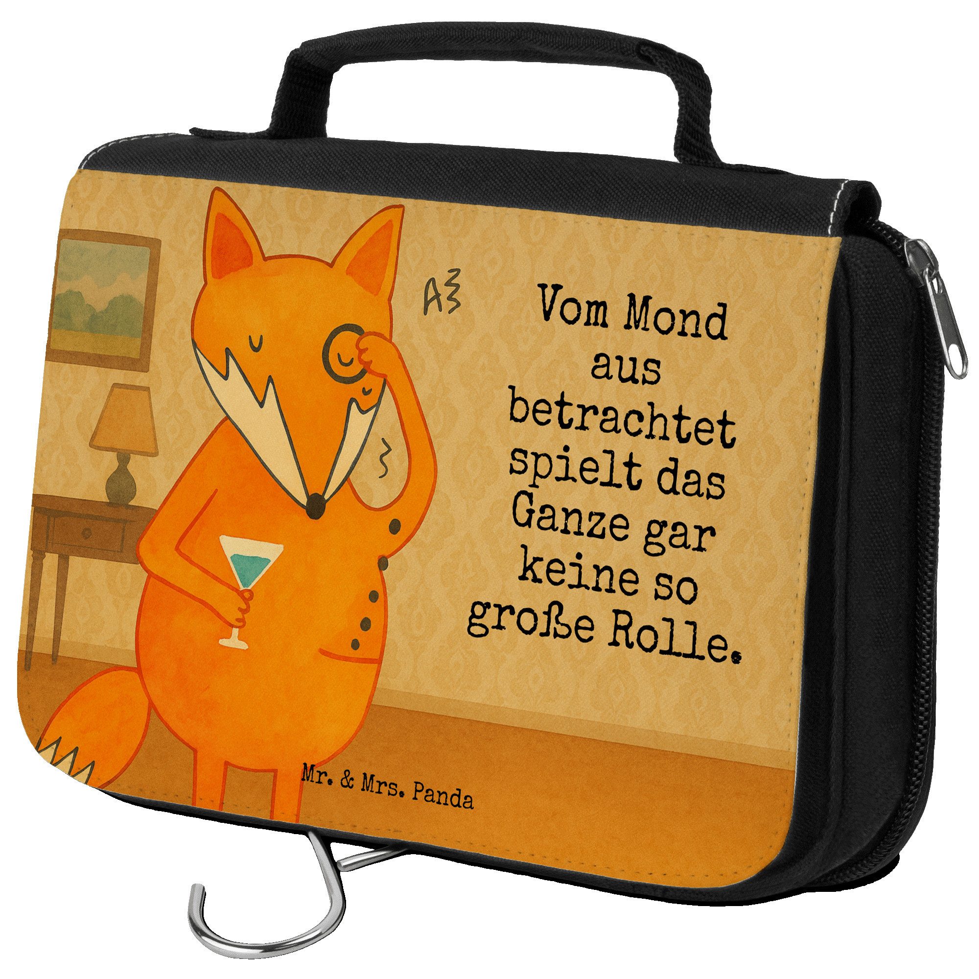 Kulturbeutel Fuchs Lord Design, Kulturtasche, Weiß, kosmetiktäschchen, Schick, Mak