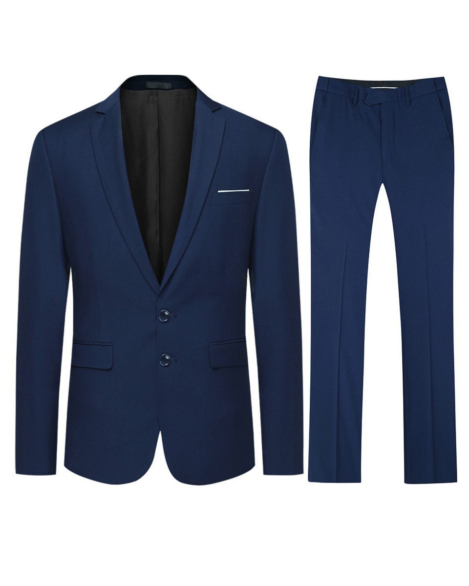 Allthemen Anzug (2 tlg) Herren Slim Fit Костюмы Modern Herrenanzug für Business