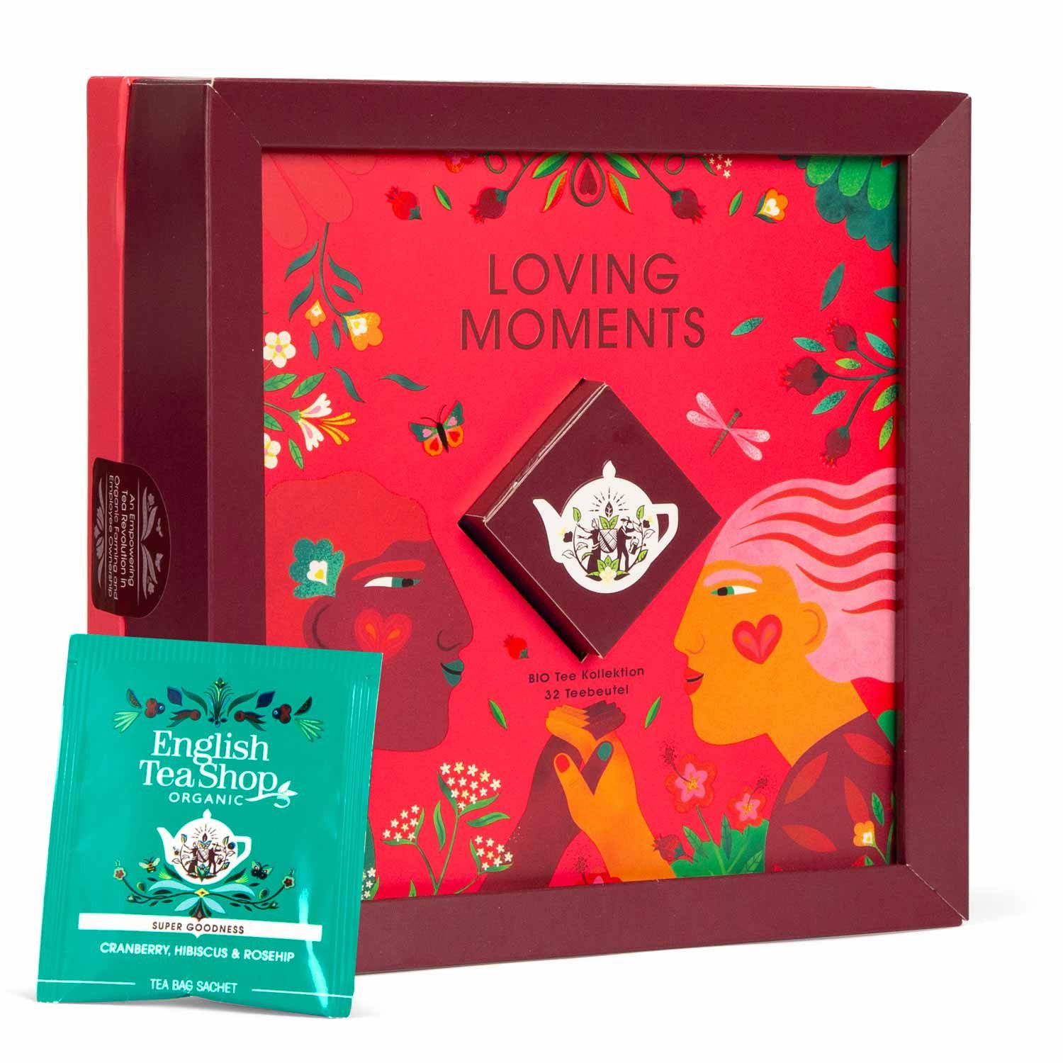 English Tea Shop Tee Kollektion "Loving Moments", Tee Geschenk BIO, 32 Teebeutel, 4 verschiedene BIO-Tees.