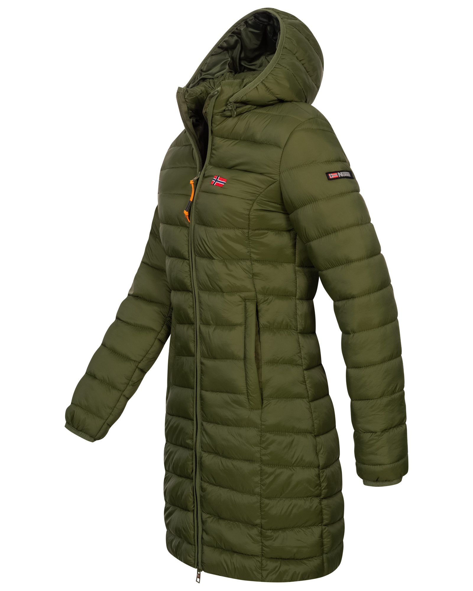 Geographical Norway Steppmantel Winter Jacke Steppjacke Parka Lange Kapuzen günstig online kaufen