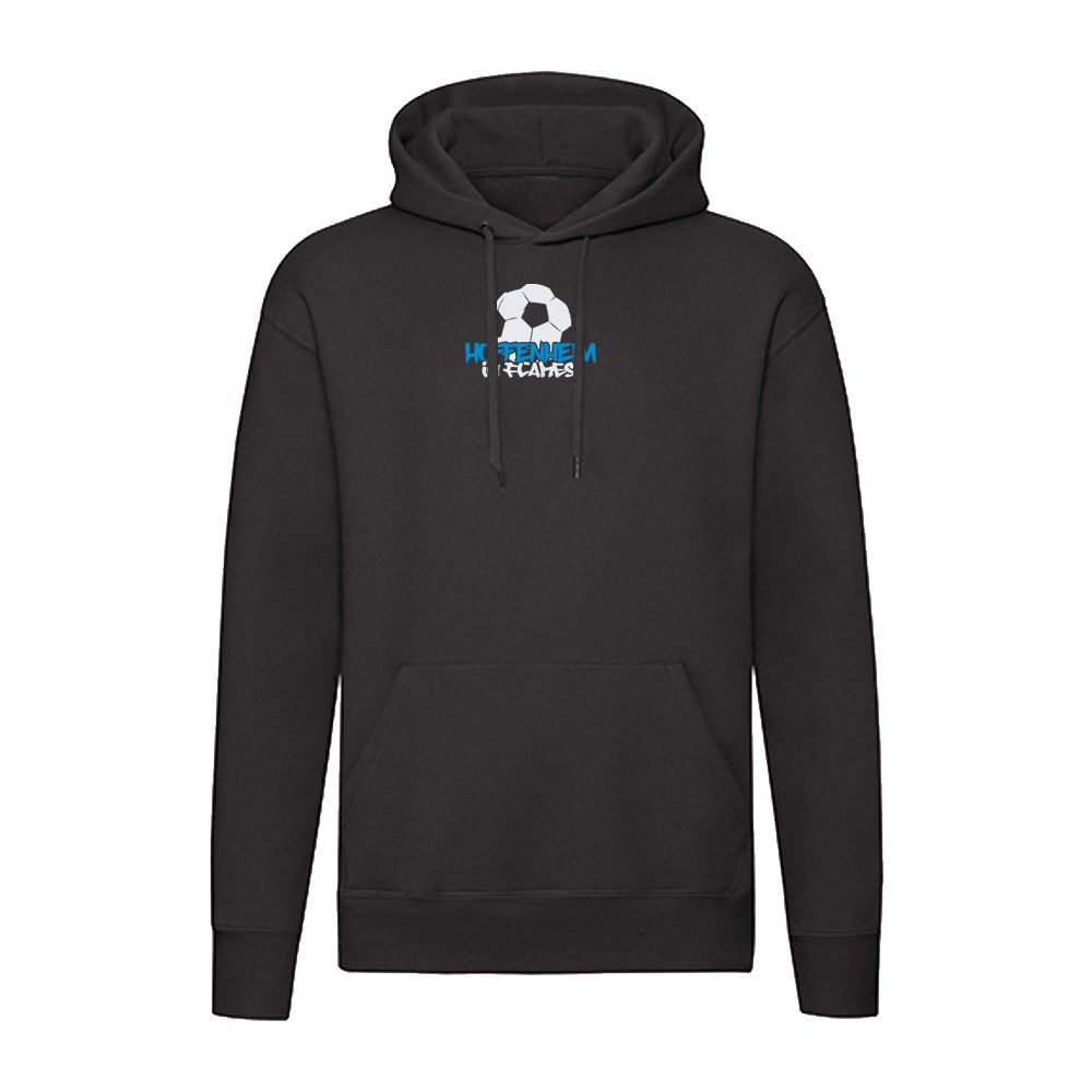G-graphics Hoodie Hoffenheim in flames – Feuer-Fussball – mit Front- & Backprint Unisex Pullover mit einem Motiv für den echten Fan