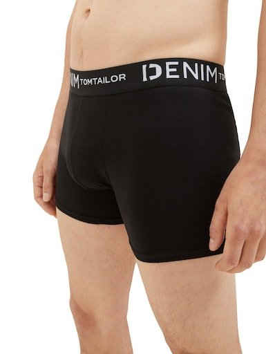 TOM TAILOR Denim Boxershorts (Packung, 3-St) mit Logo-Stretchbund