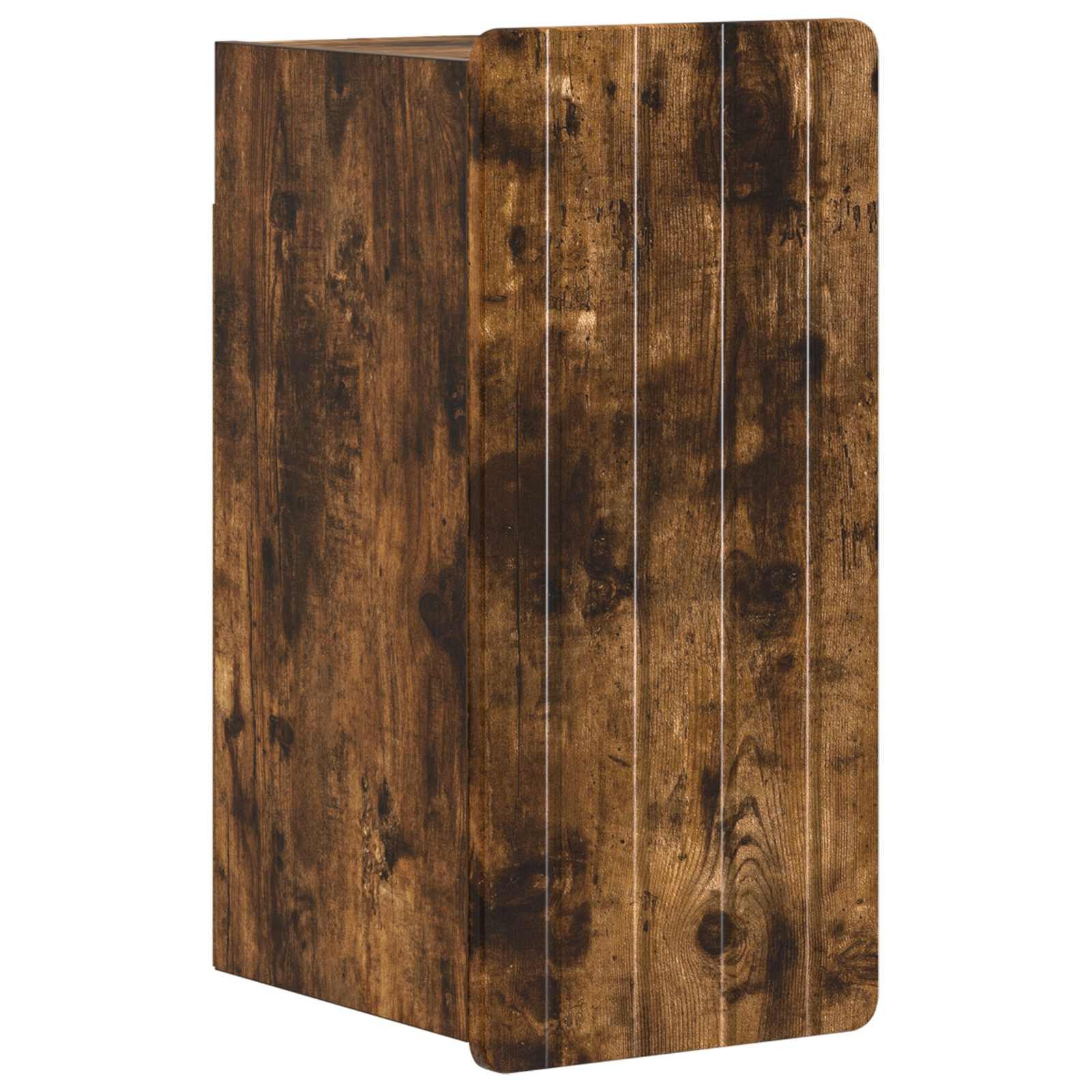 vidaXL Badezimmerspiegelschrank Badezimmer-Wandschrank ZWOLLE Raucheiche 30 x 31 x 63 cm