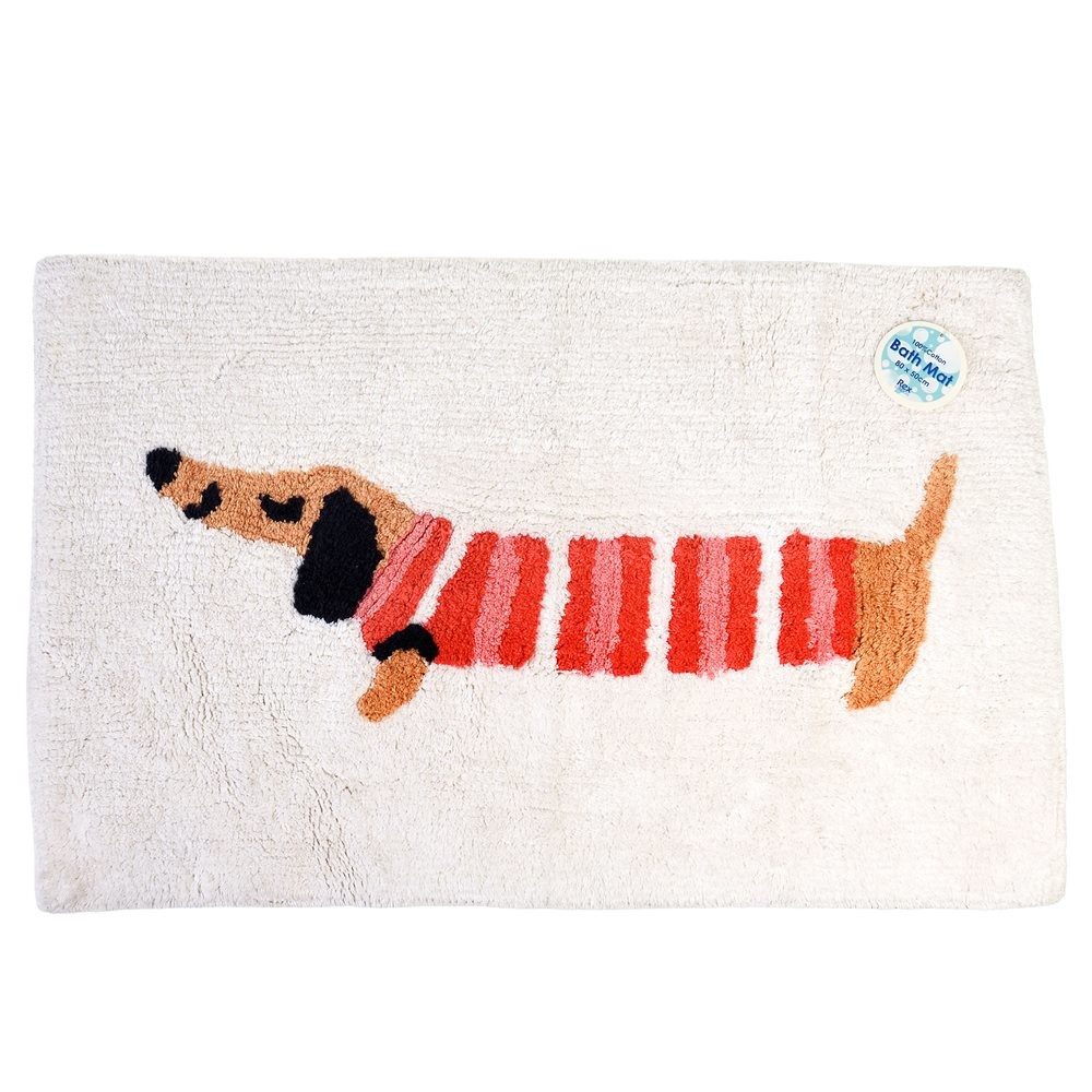 Rex London Badematte Dackel - Sausage Dog, wunderbar weich, wasserabsorbier günstig online kaufen
