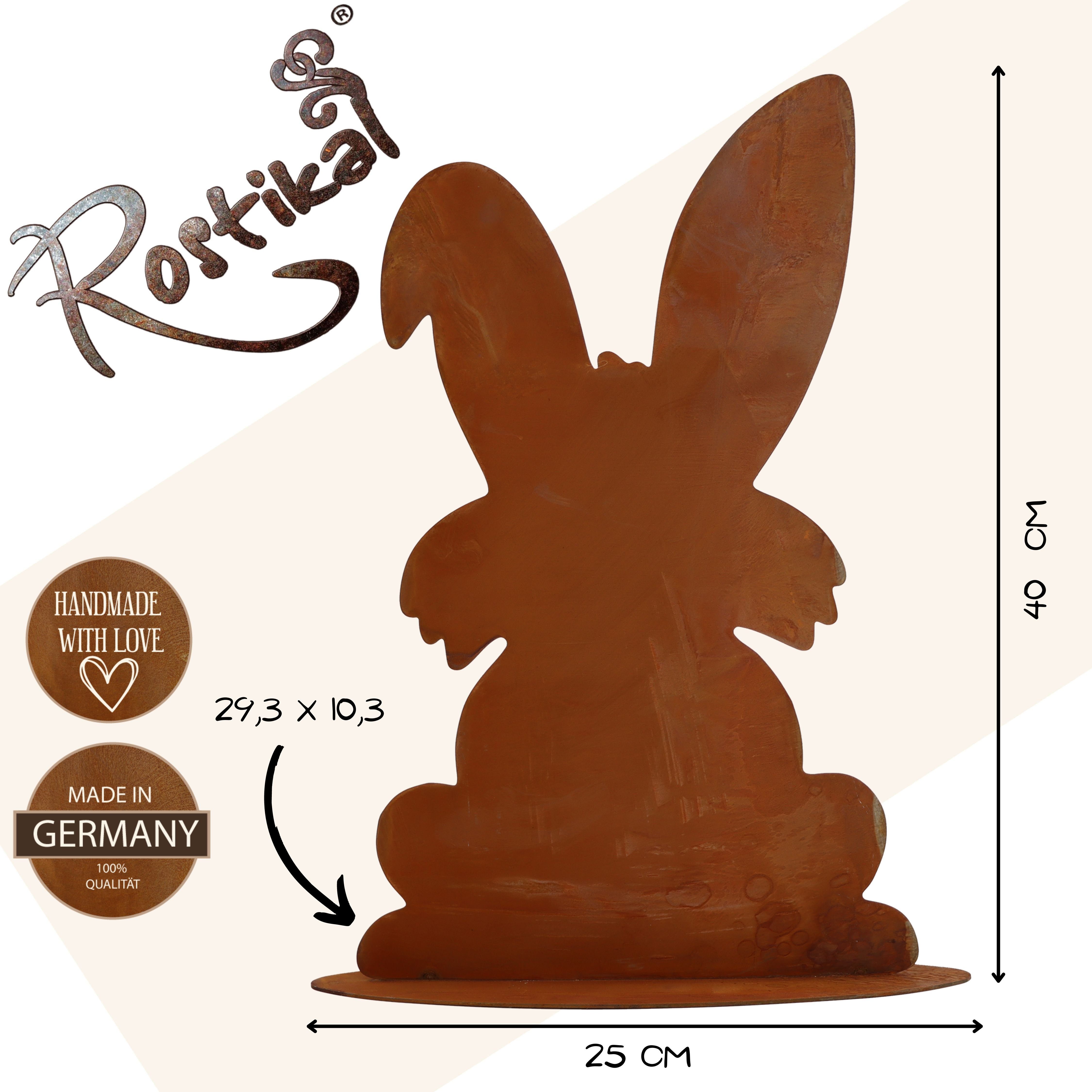 Rostikal Osterfigur Osterhase Figuren Metall Osterdeko günstig online kaufen