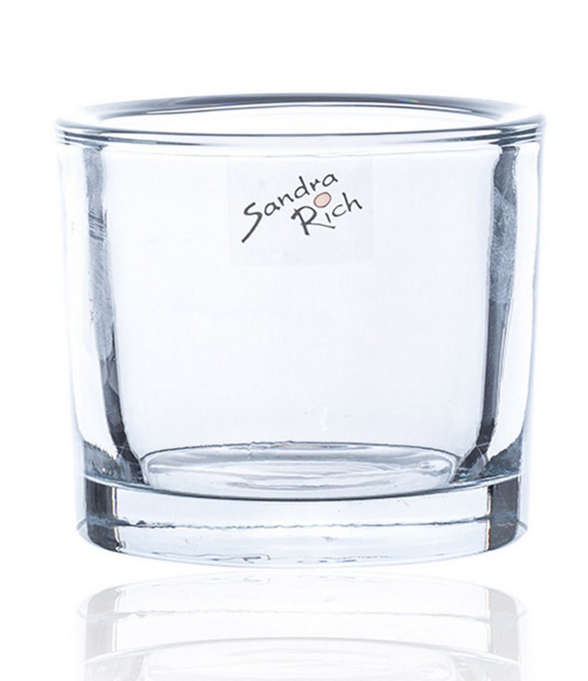 Thumbnail - Sandra Rich Übertopf SANDRA RICH, Glasübertopf " cylindrical heavy Pot H 8cm/9cm"