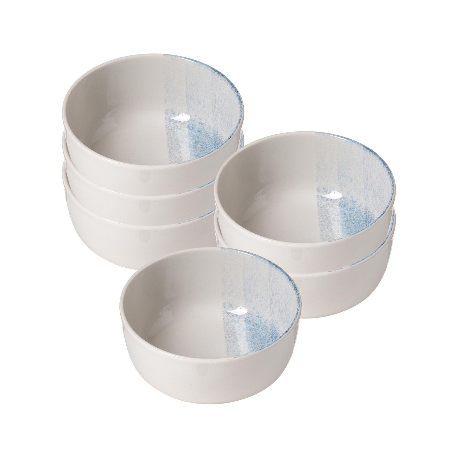 Ritzenhoff & Breker Schale Trio Müslischalen ø 14,5 cm 6er Set, Steinzeug, (6x Schale, 6-tlg)