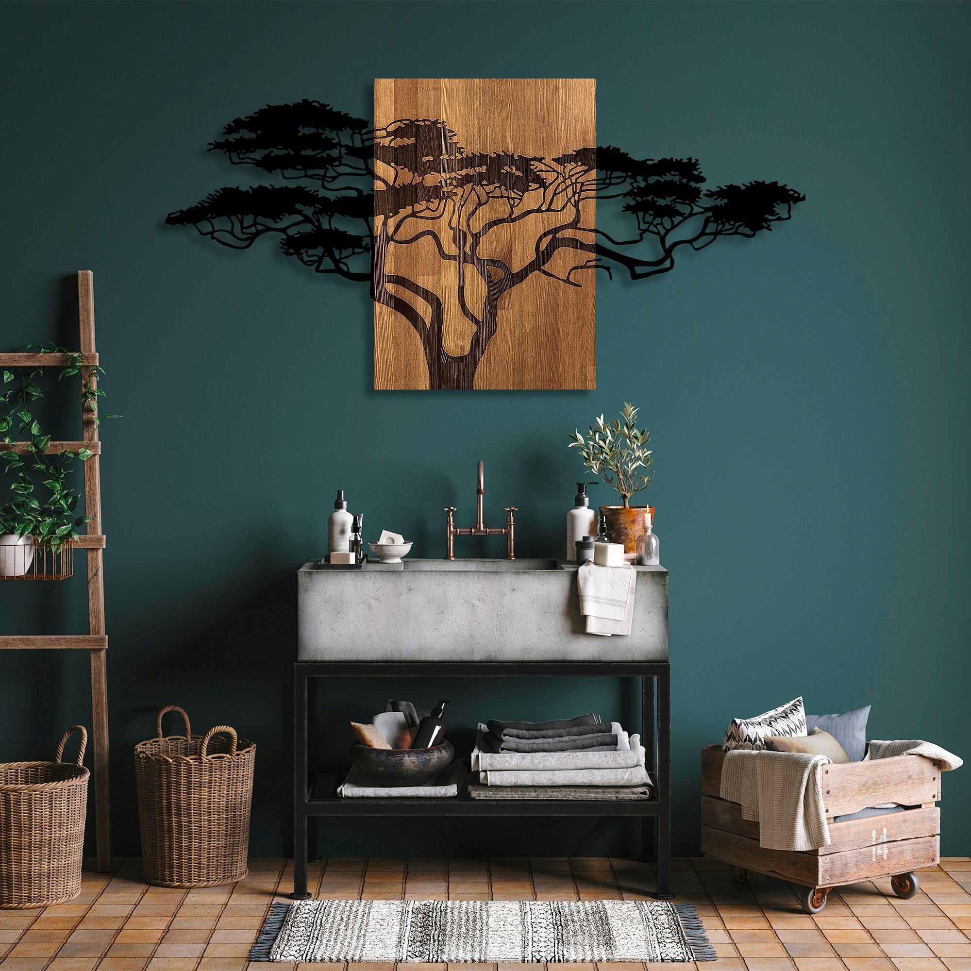 Wallity Wanddekoobjekt 50% WOODEN günstig online kaufen