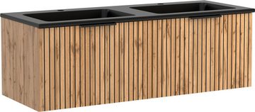 HELD MÖBEL Waschtisch HELD Möbel Carlton,120 cm, wahlweise Auflage- oder Aufsatzbecken, wahlweise mit Auflage- oder Aufsatzbecken in zwei verschiedenen Farben