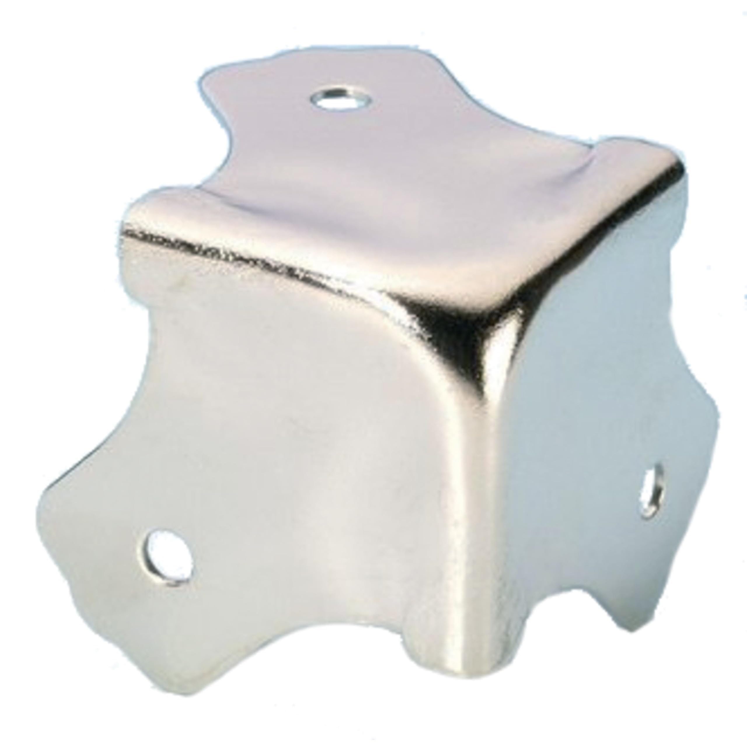 Adam Hall Eckprofil (Fittings, Ecken), 4012 Ecke quadratisch vernickelt - Ecke