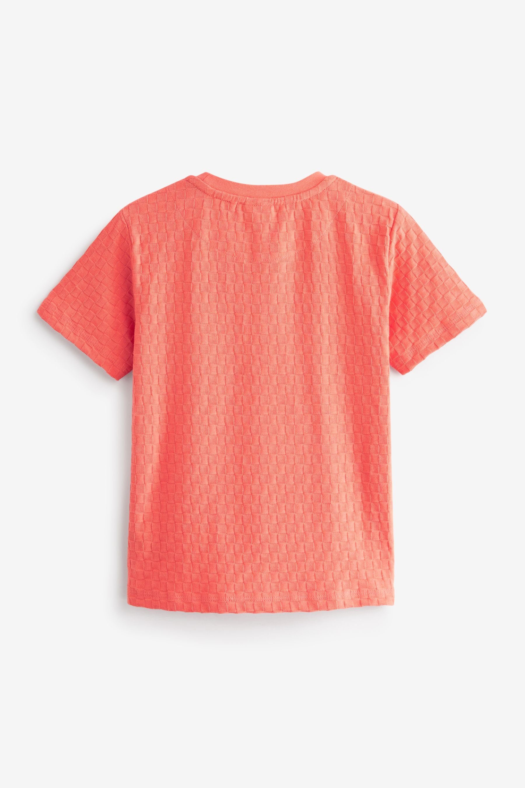 (1-tlg) Flechtstruktur T-Shirt Ted mit by Baker Ted by Orange T-Shirt Baker Baker Baker