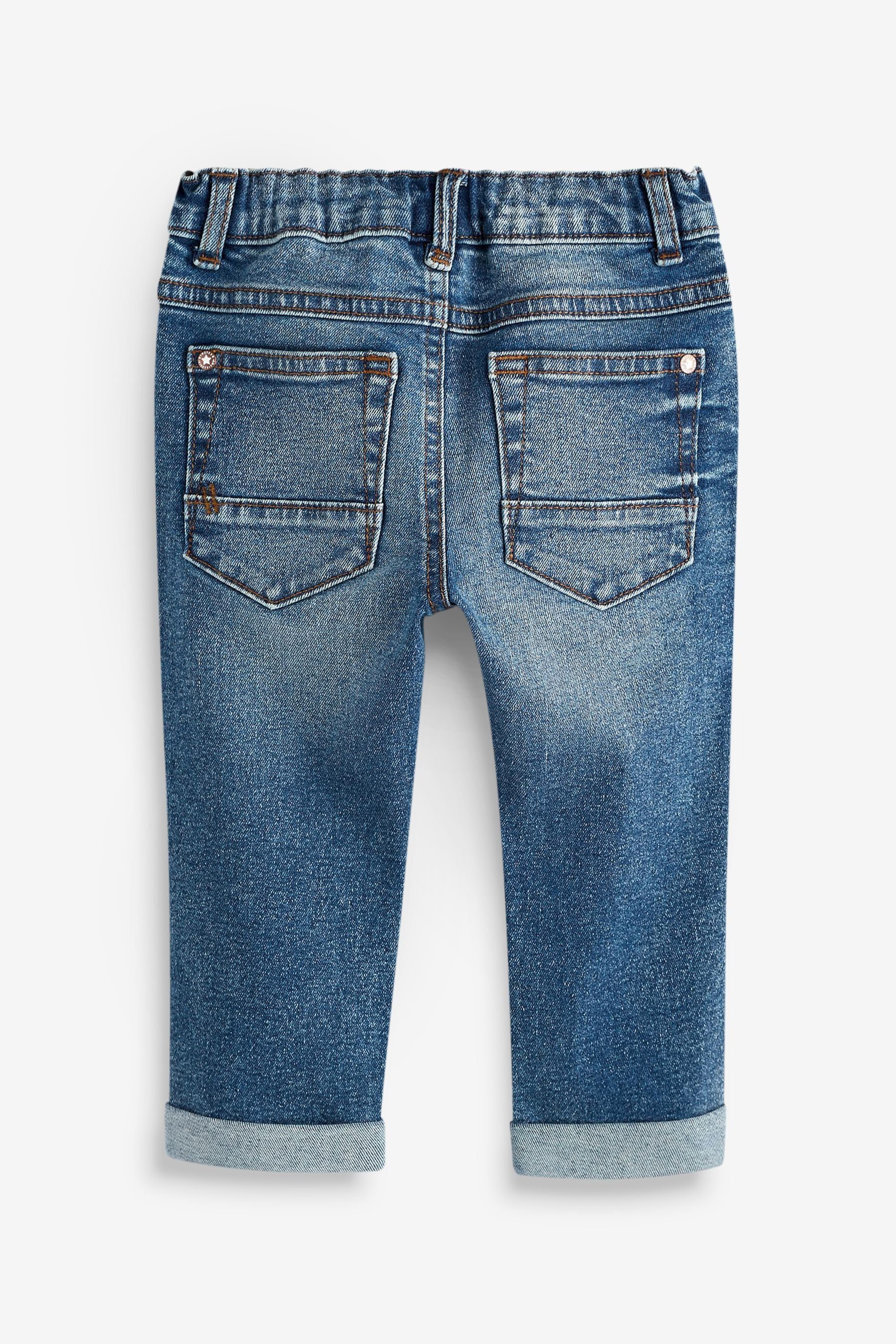 Next Destroyed-Jeans Used-Optik Denim Jeans Blue in (1-tlg) Mid