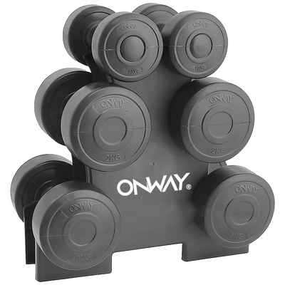 OnWay Hantel-Set »OnWay Fitness Hantel Training Set mit Hantelständer OW1108S«, (Set, 2 x 1 kg Kurzhantel, 2 x 2 kg Kurzhantel, 2 x 3 kg Kurzhantel)