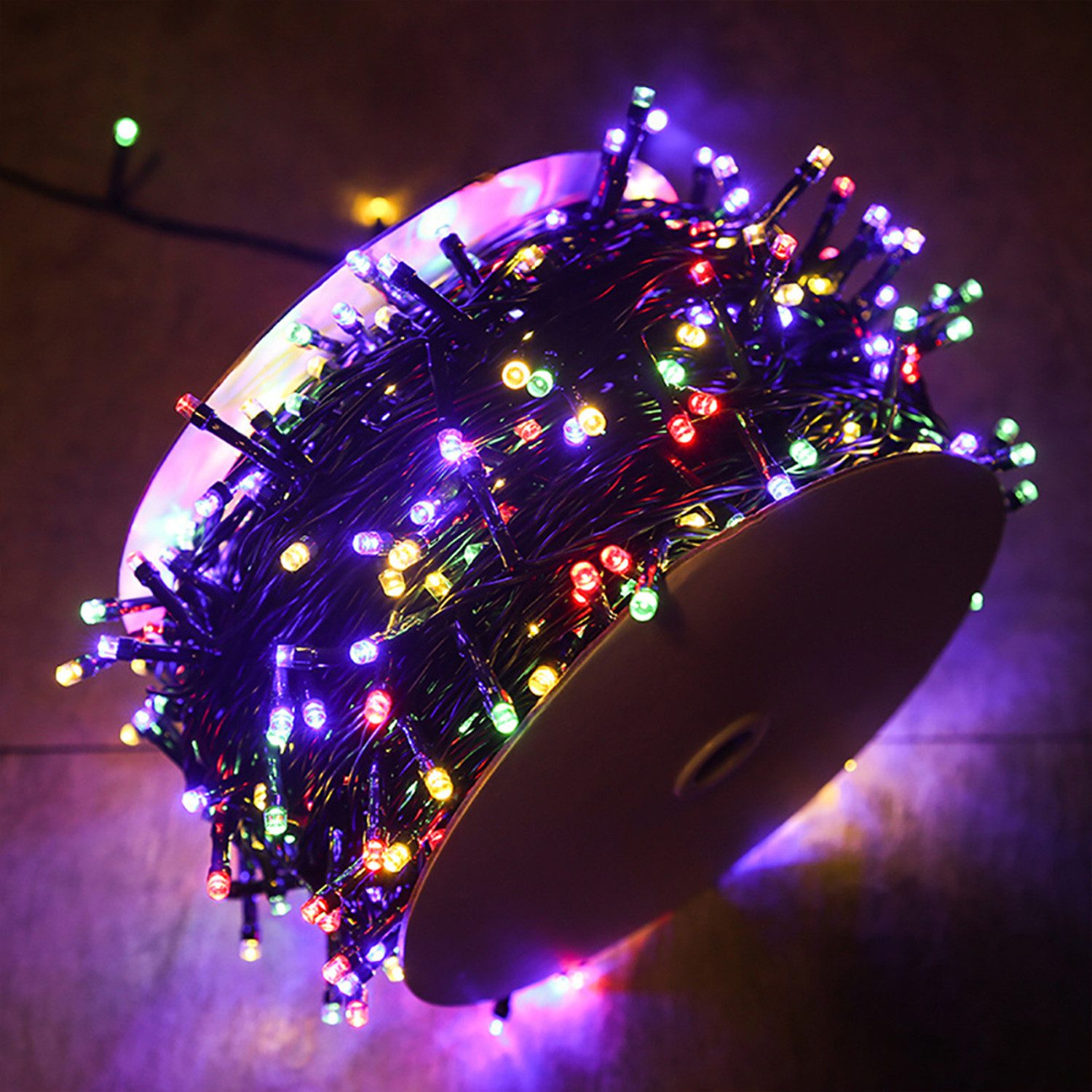 FIVMEN LED-Lichterkette Lichterkette Weihnachtsdeko Innen/Außen Warmweiß & Bunt