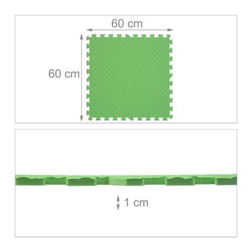 relaxdays Bodenschutzmatte 40 x grüne Bodenschutzmatte