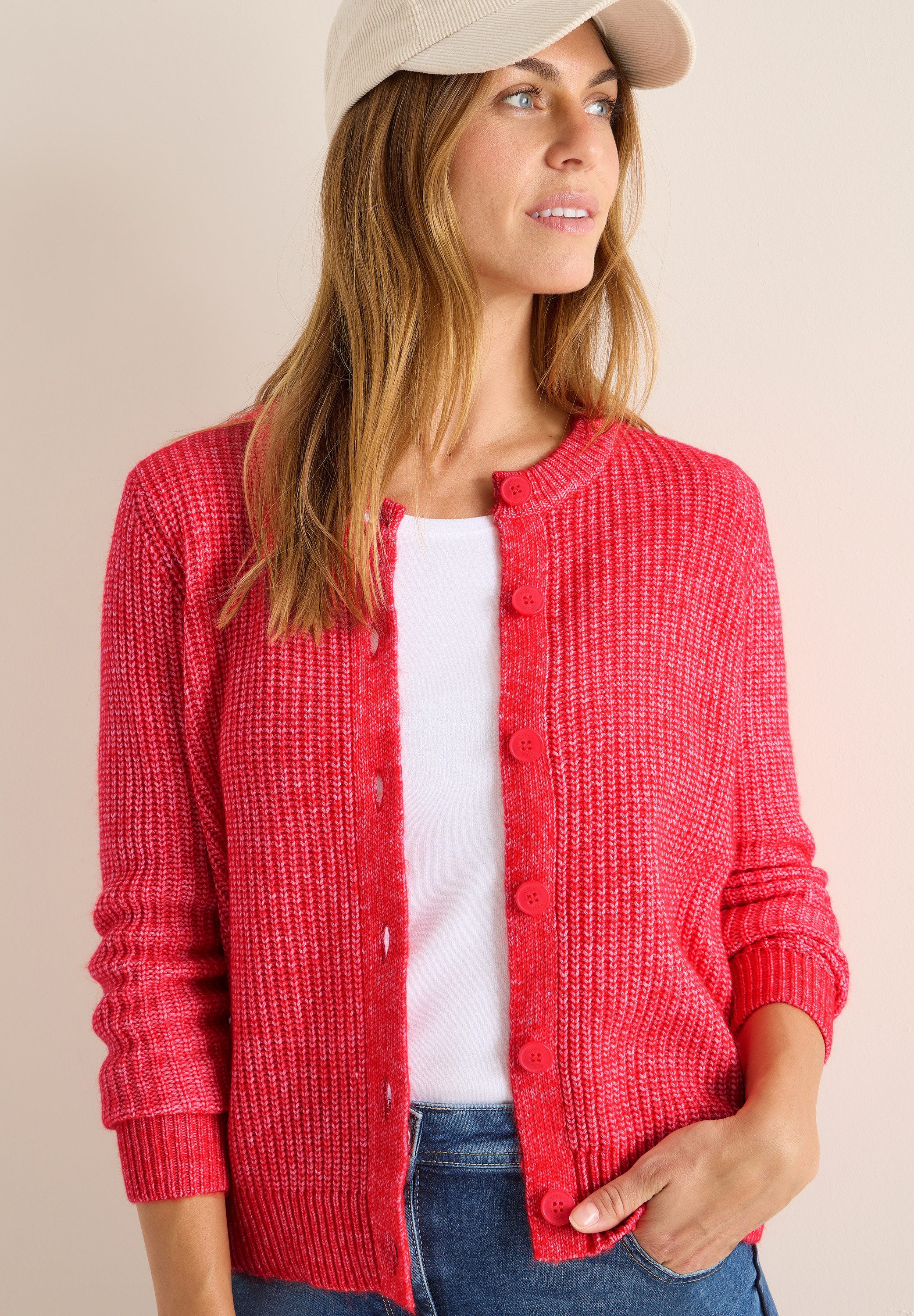 CECIL Cardigan mit Rippbündchen günstig online kaufen