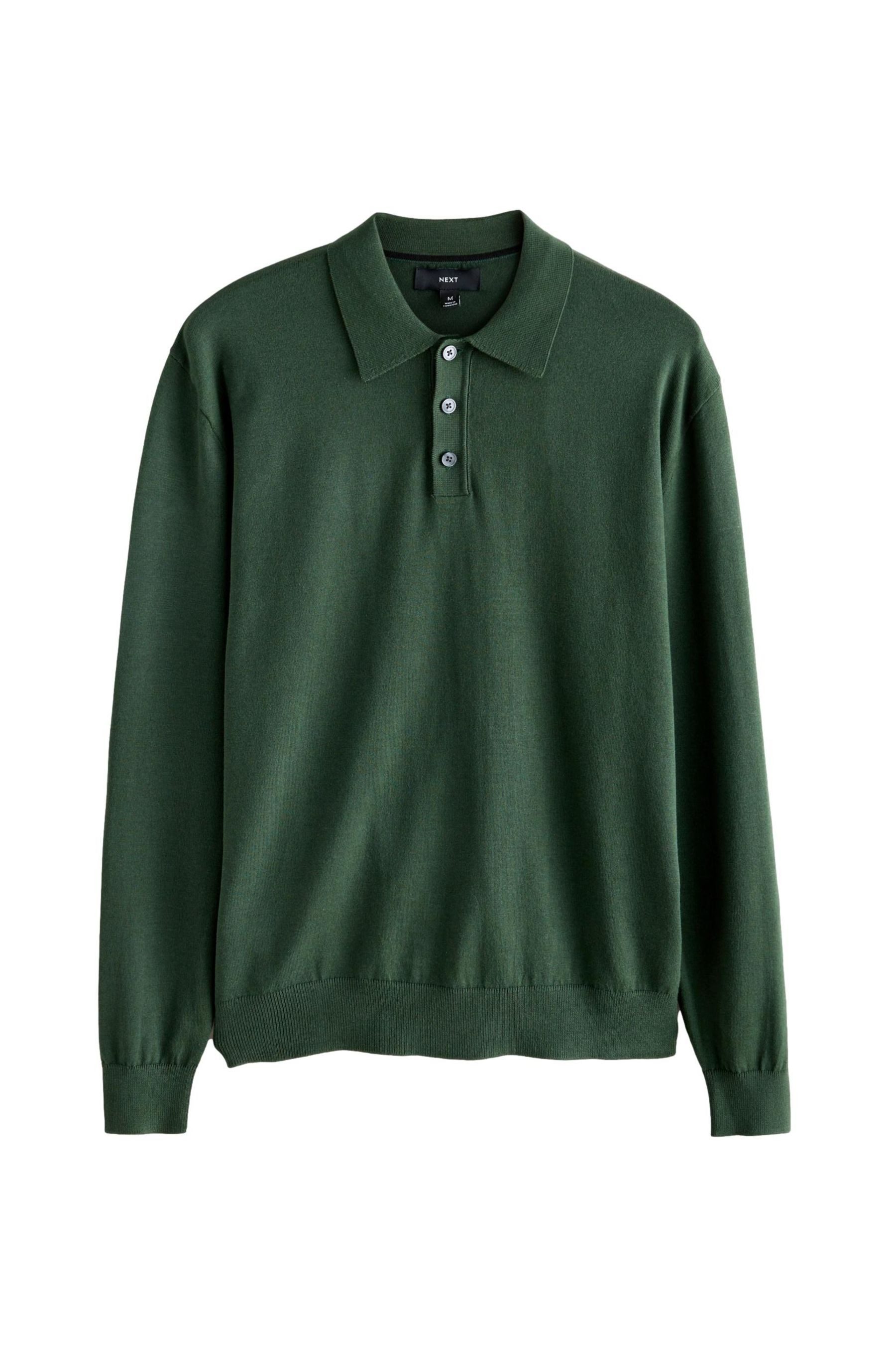 Next Langarm-Poloshirt Langärmeliges Strick-Poloshirt im Regular günstig online kaufen