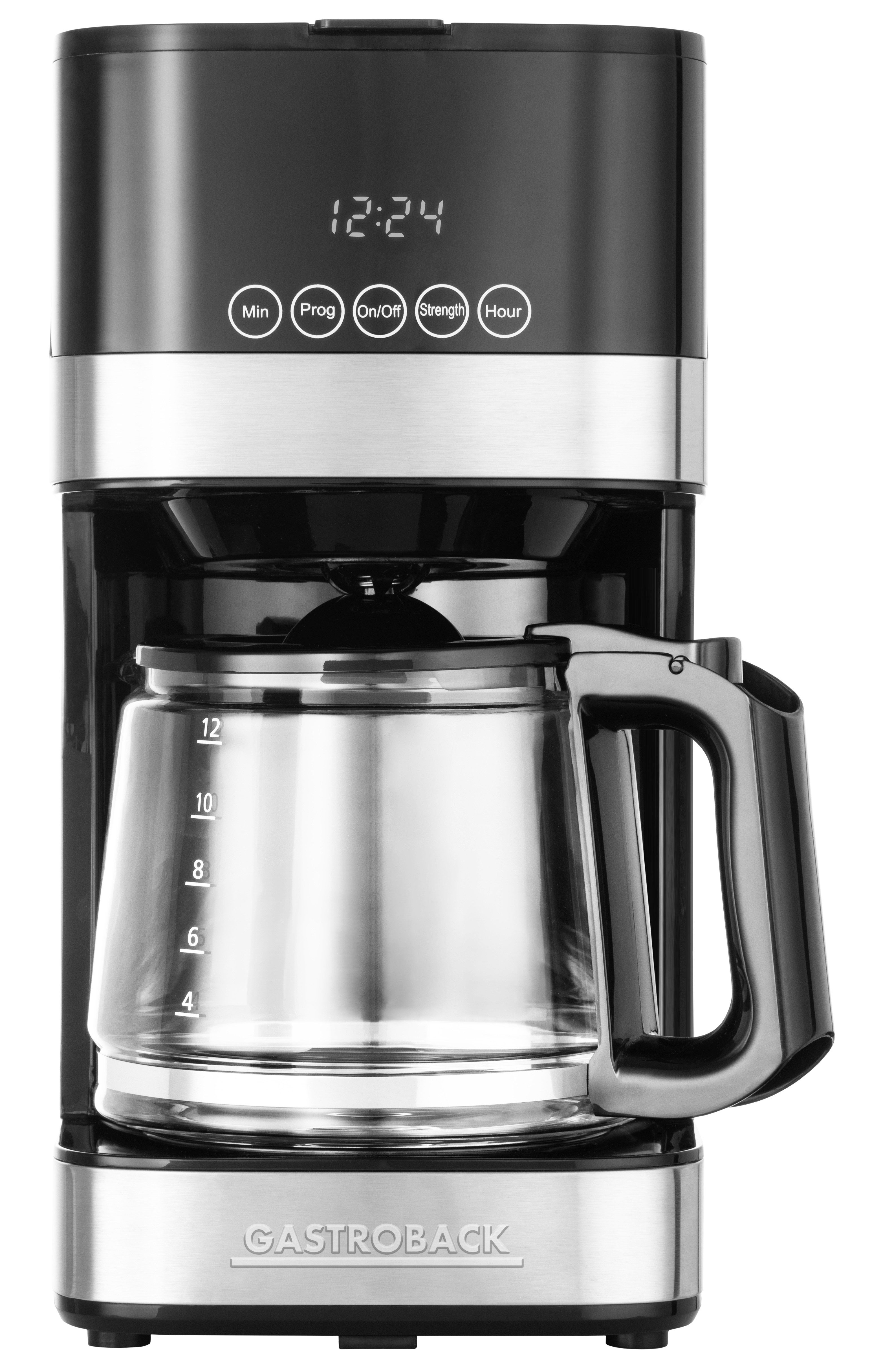 Gastroback Filterkaffeemaschine Design Essential 42701, 1,5l Kaffeekanne, Edelstahlfilter 1x4