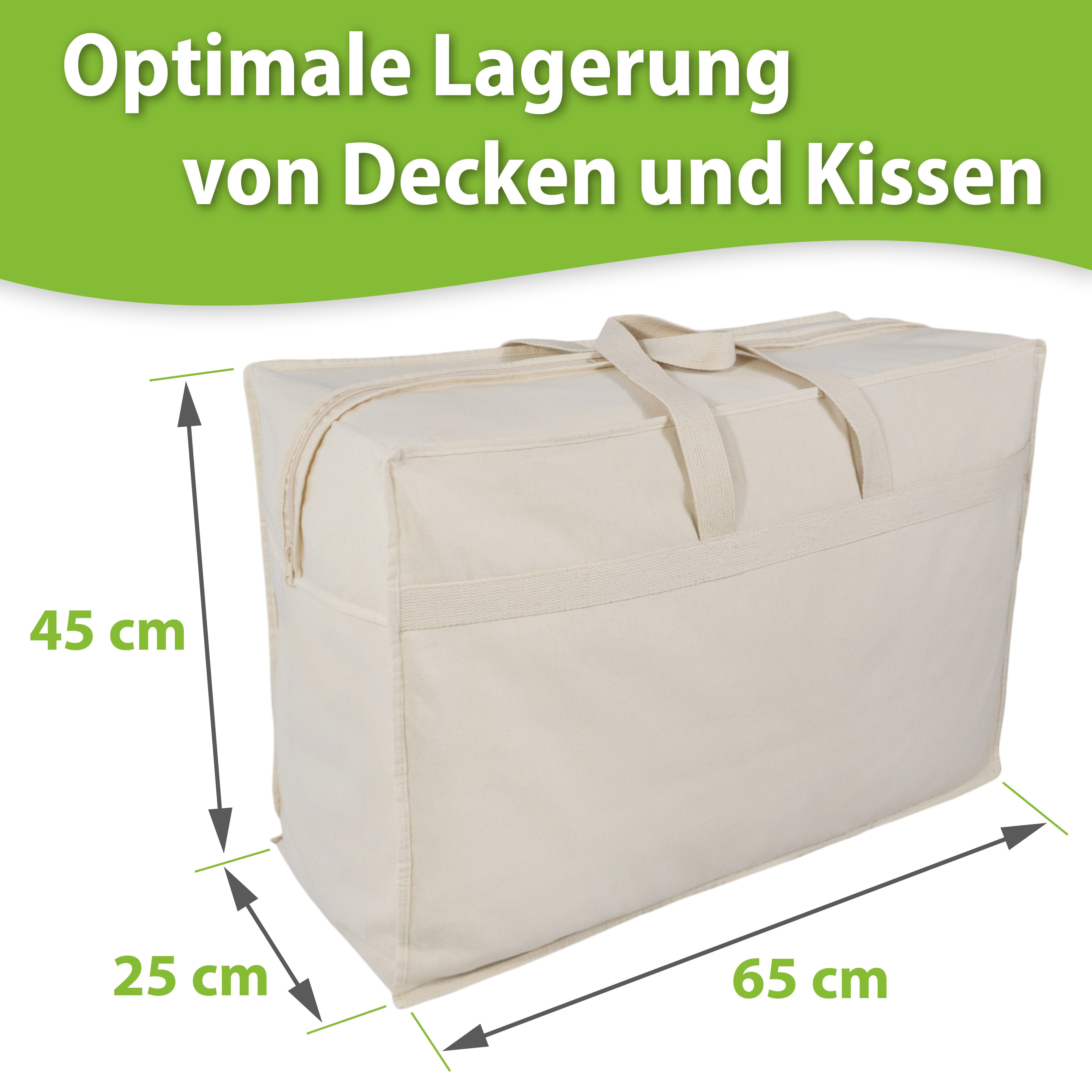franknatur Aufbewahrungstasche (2-tlg), aus 100% Baumwolle, leicht, stapazierfähig
