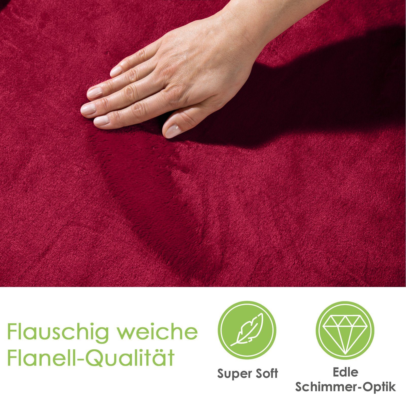 Wohndecke Premium Super Soft Flanell Kuscheldecke günstig online kaufen