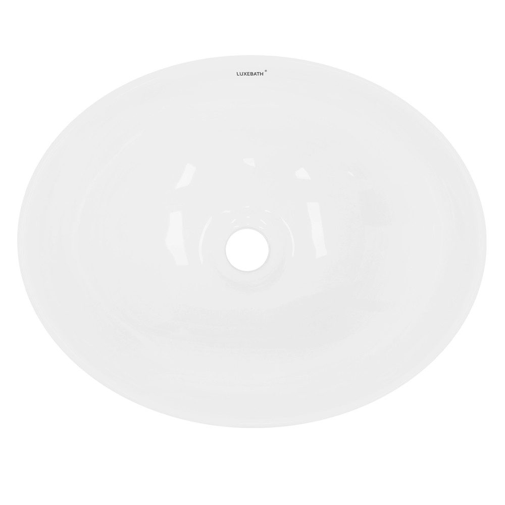 LuxeBath Waschbecken Aufsatzwaschbecken aus Keramik Handwaschbecken Wasserf günstig online kaufen