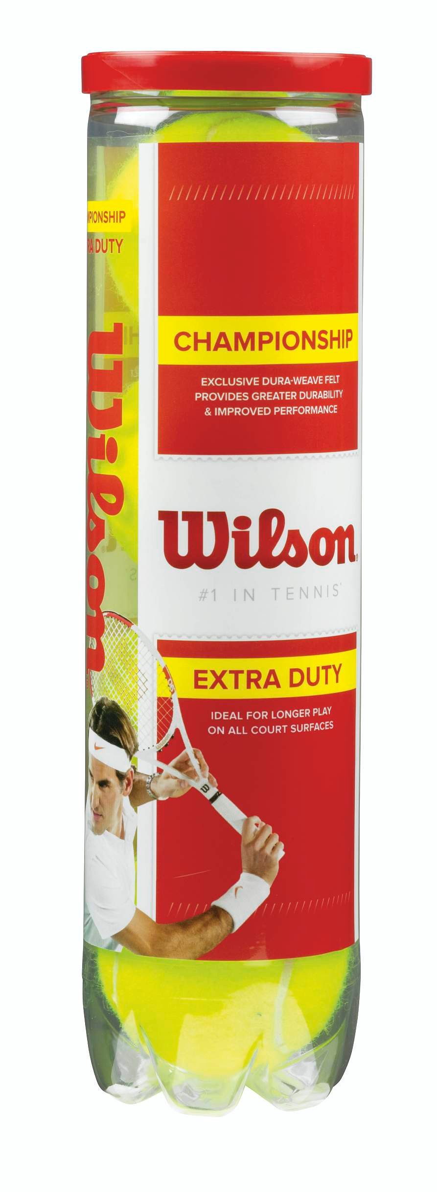 Wilson Tennisball Championship Extra Duty Dose 4er