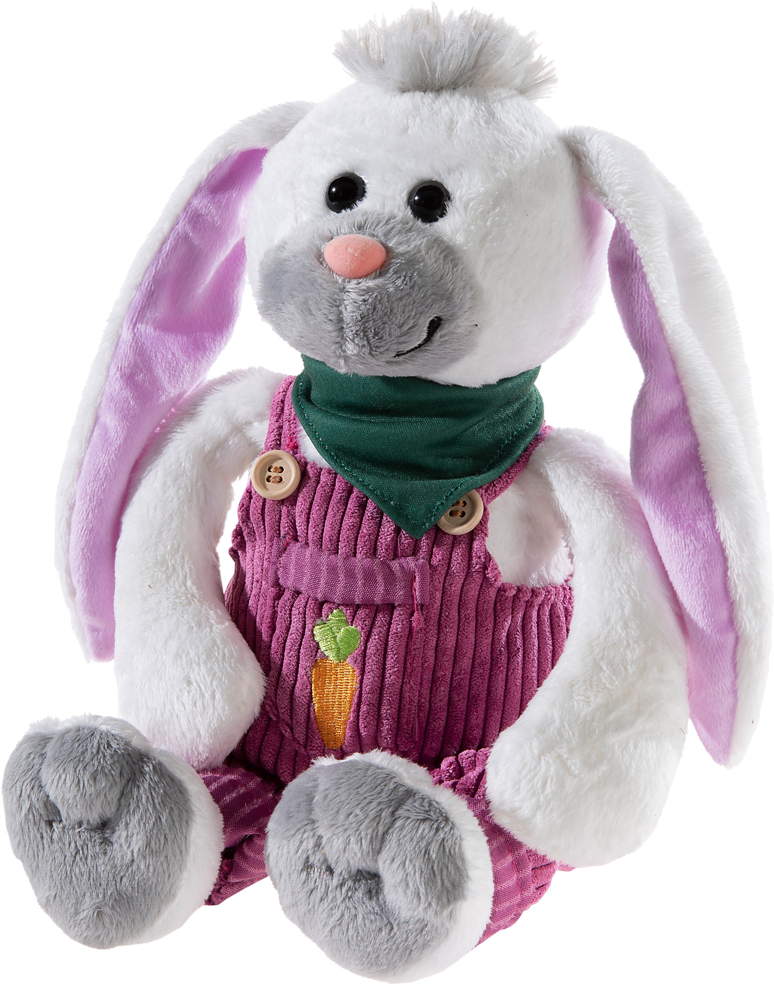 Heunec® Kuscheltier Latzhosen-Gang, Hase Mara Möhre