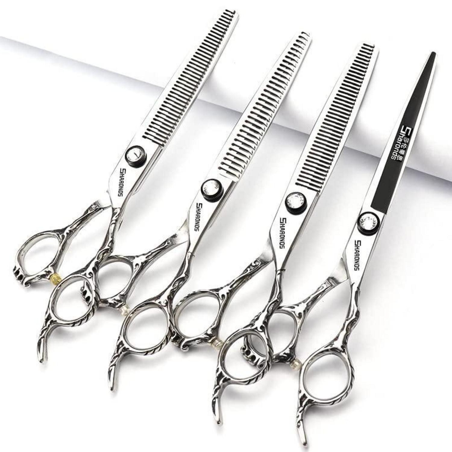 LuxusKollektion Haarschere Friseurschere Profi 19cm 4 Stück