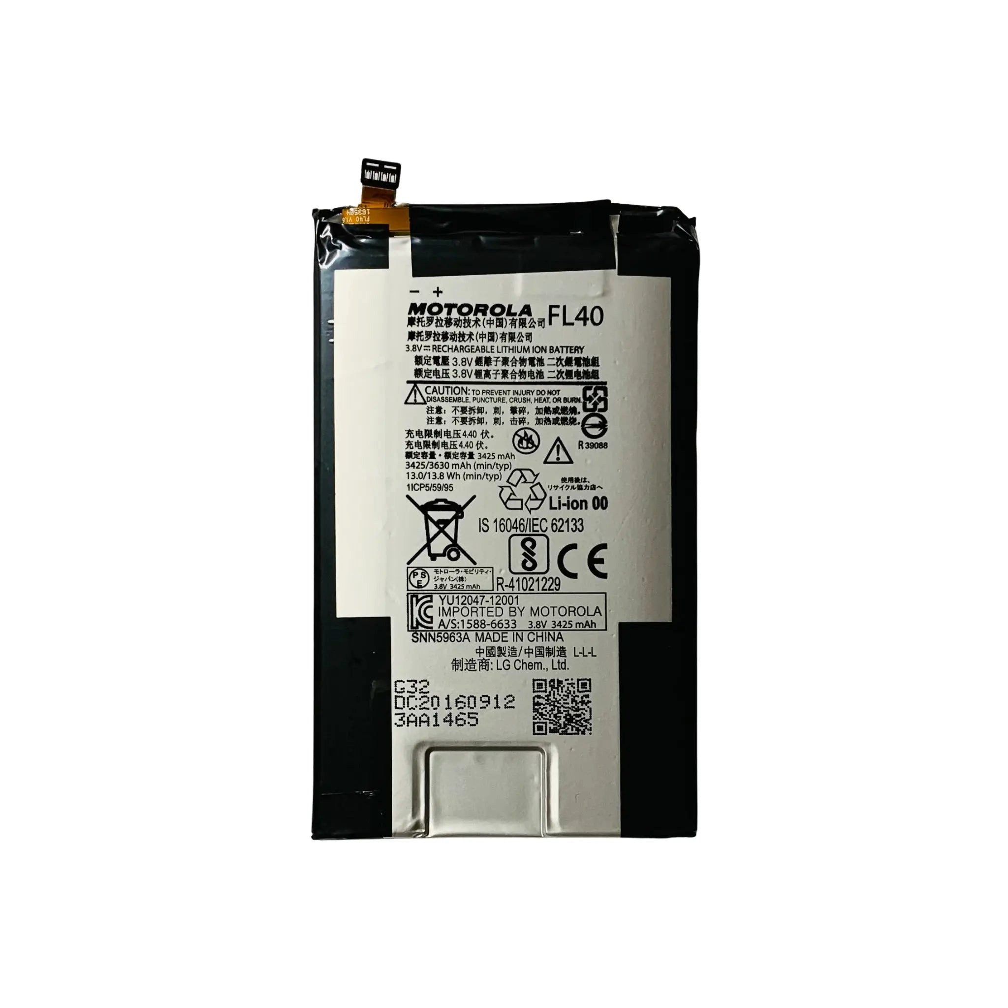 Motorola Akku FL40 Li-Ion 3.8 Volt 3500 mAh Handy-Akku 3500 mAh