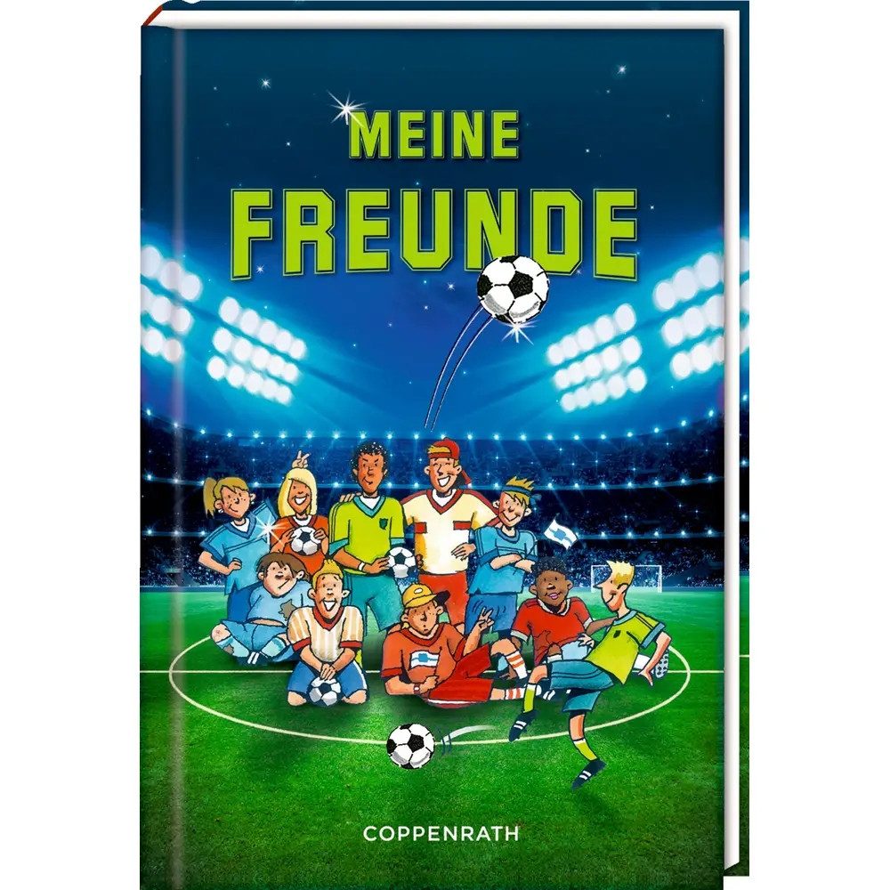 COPPENRATH DIE SPIEGELBURG Poesiealbum Freundebuch - Meine Freunde - Fußballfreunde, gebundenes Buch, 96 Seit