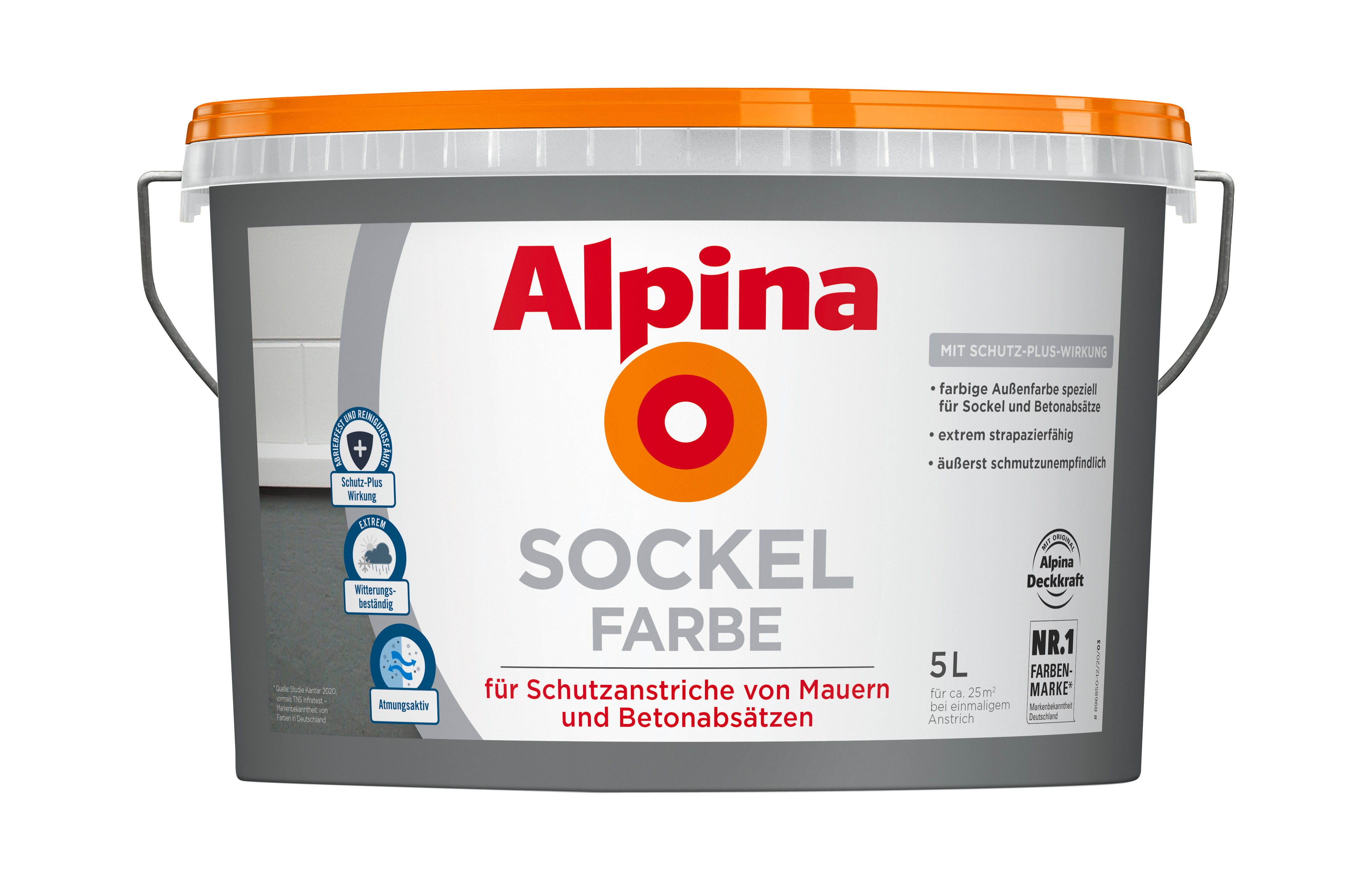 Alpina Sockelfarbe Alpina Sockelfarbe 5 Liter matt