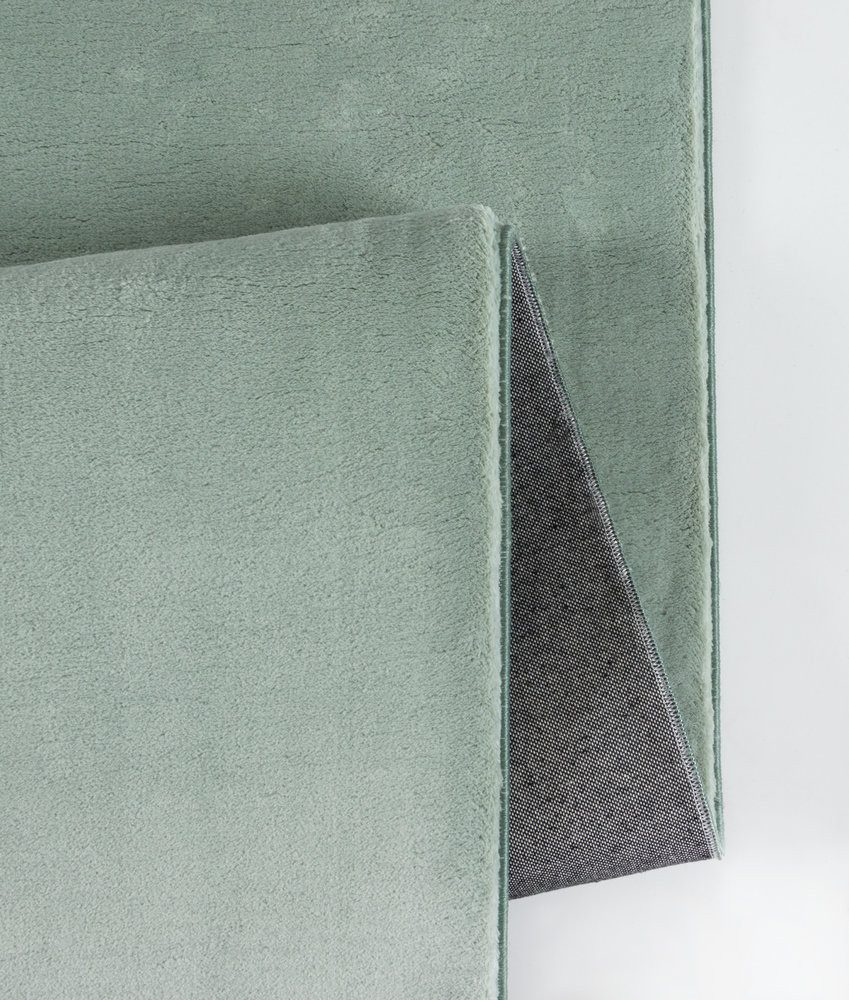 Floornovo Teppich Indoor Teppich Grün versch. Größen - rechteckig für alle Innenräume -, rechteckig, Trocken- und Feuchträume