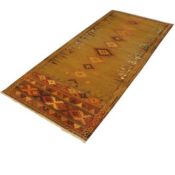 Orientteppich Kelim Fars 100x232 Handgewebter Orientteppich / Perserteppich Läufer, Nain Trading, rechteckig, Höhe: 4 mm