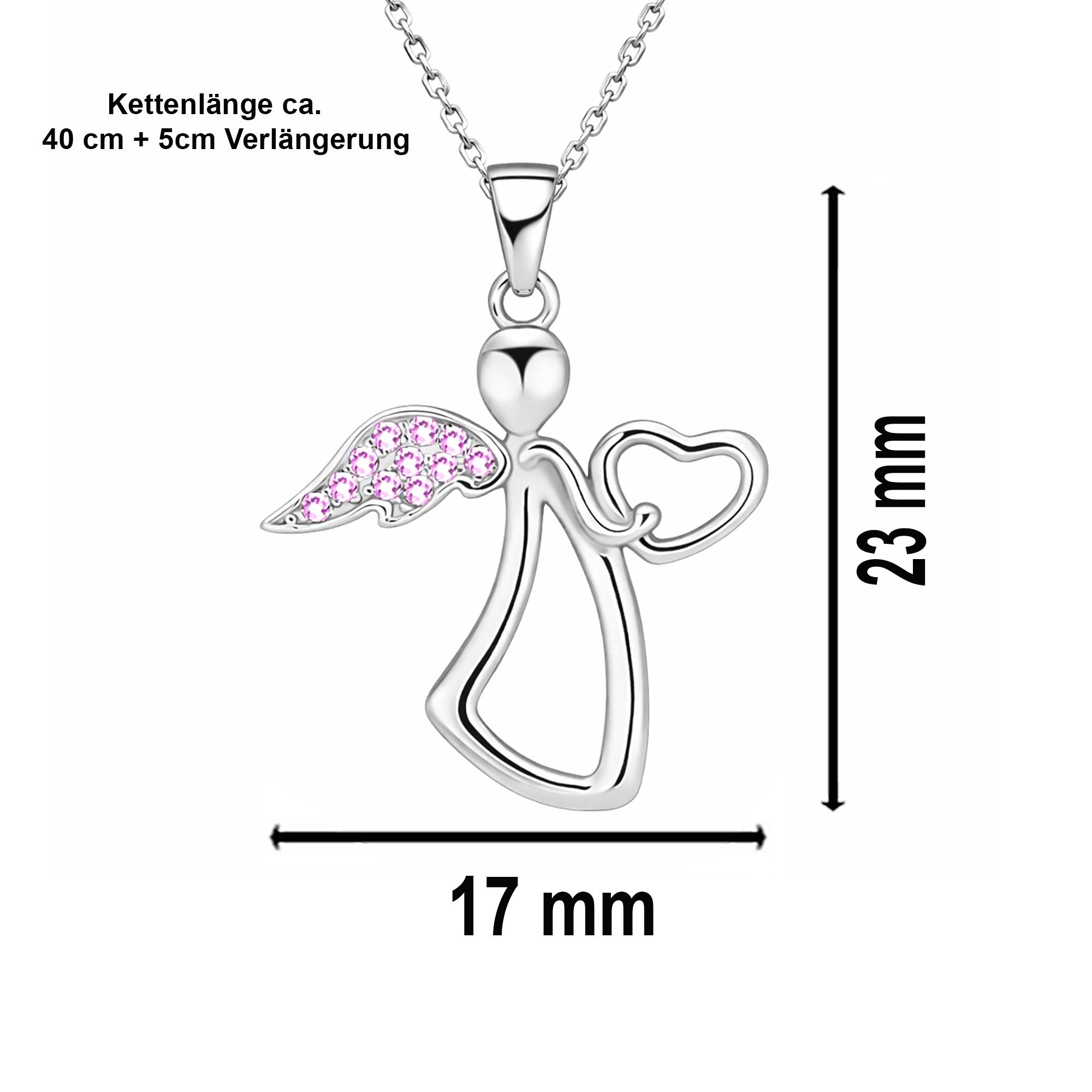 Limana Schmuckset Kinder Mädchen Schmuck 925 Silber Hez Ohrringe Engel Kette Ohrstecker (Kinderschmuck inkl. Dose Silberschmuck Geschenk für Geburtstag), Ostern – Bild 4 von 5