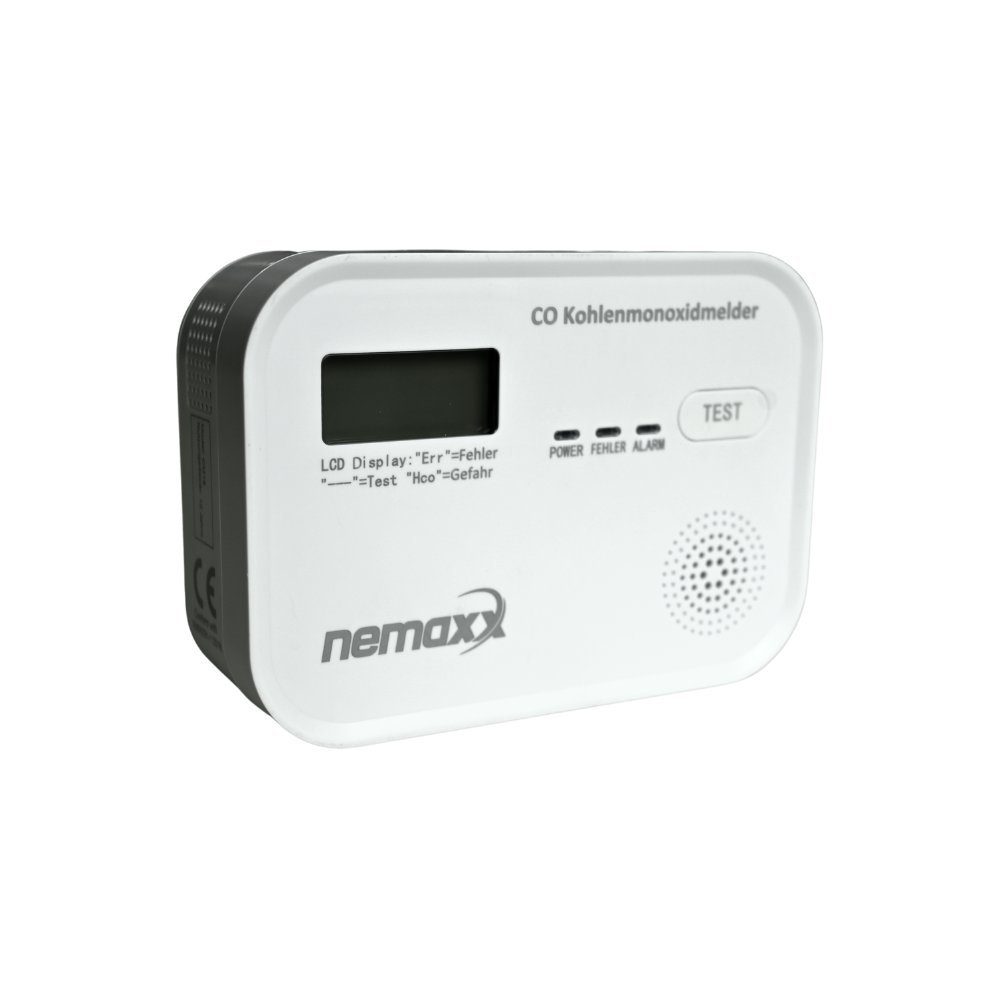 NEMAXX Kohlenmonoxid Gasmelder Gaswarner nach DIN EN50291 Nemaxx CM18 Rauchmelder