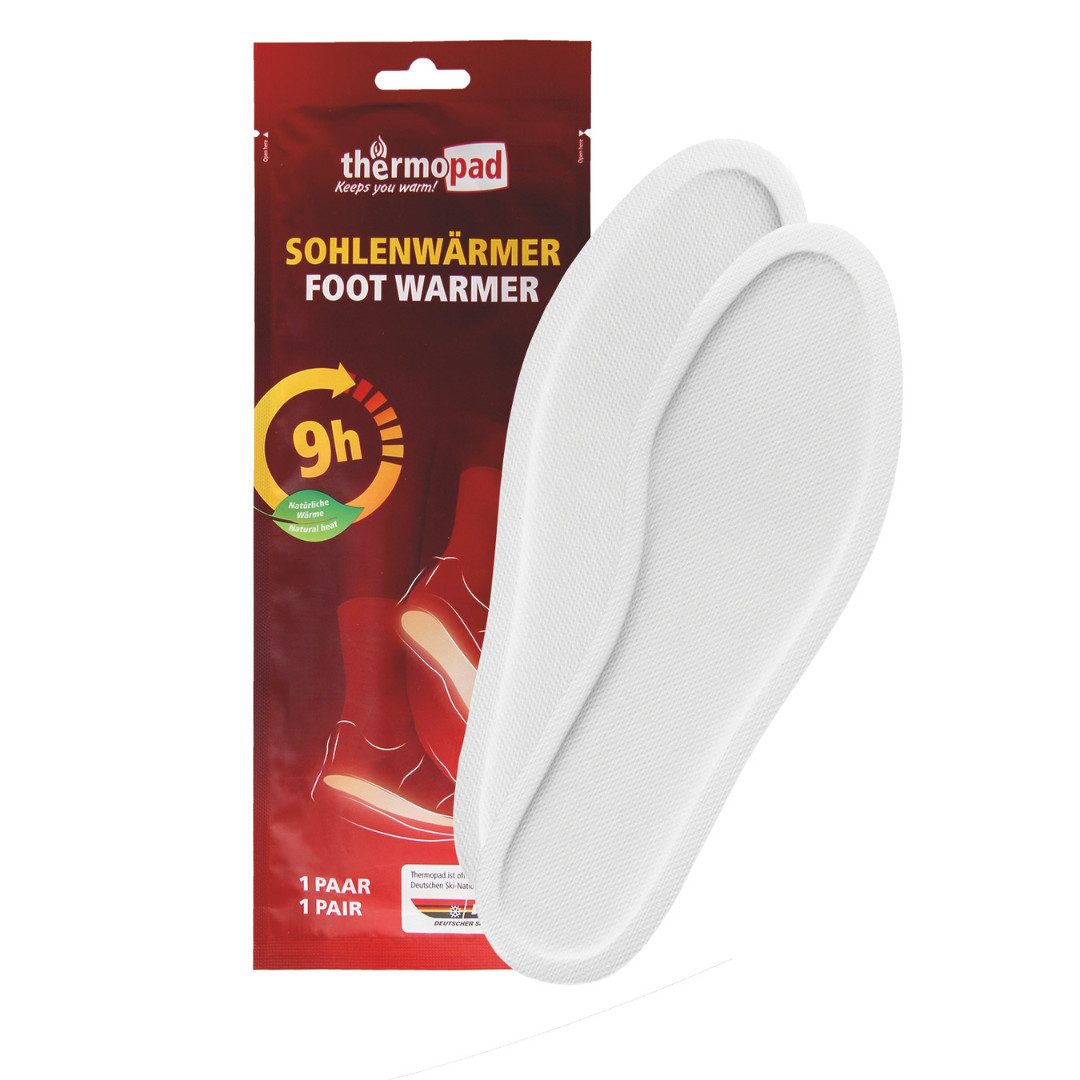 Thermopad Fußwärmer verschiedene Größen, Paar, 1-tlg., Luftaktiviert, Extra dünn, Wärmedauer ca. 8 Stunden