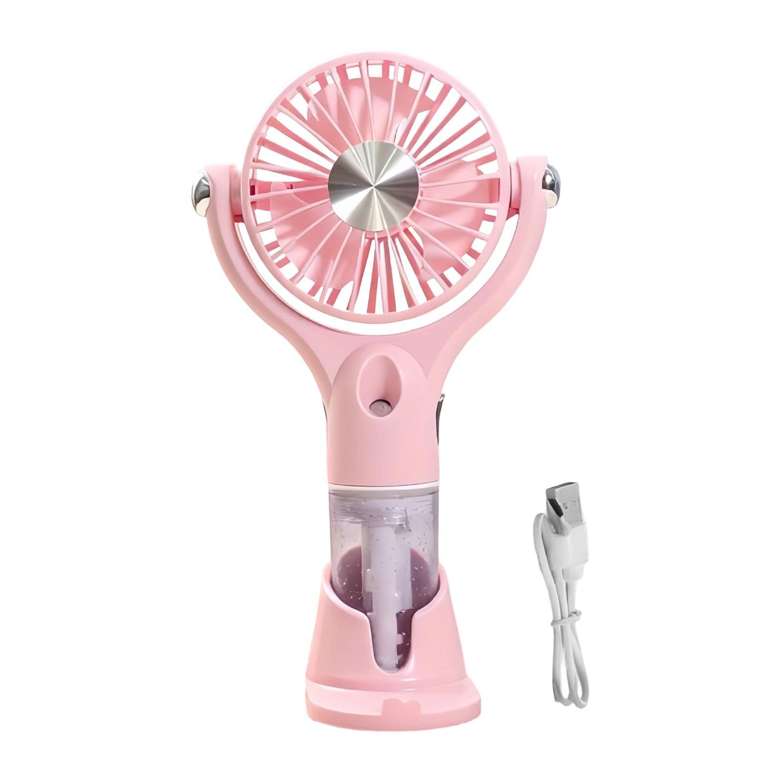 nsihing Handventilator Tragbarer Sprühnebel-Ventilator, Hand-Sprühnebel-Ventilator, Per USB aufladbarer Sprühnebel-Ventilator mit feinem Sprühnebel.
