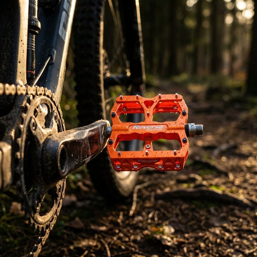 Reverse Plattformpedale Reverse Pedal MTB Escape AL6061 Neon-Orange