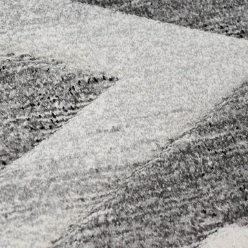 Teppich Modern abstrakter Dielen Teppich mit Rautenformen in creme-grau, Teppich-Traum, rechteckig, Höhe: 13 mm