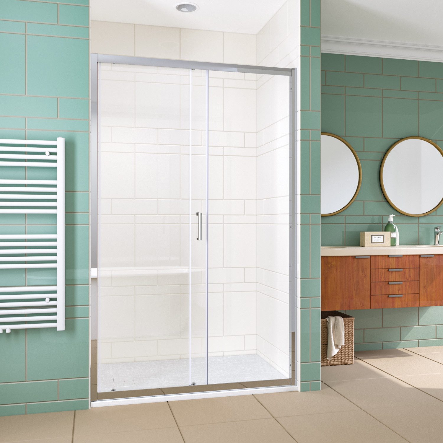 SONNI Dusch-Schiebetür Dusch-Schiebetür Duschschiebetür,Nischendusche,Dusch günstig online kaufen