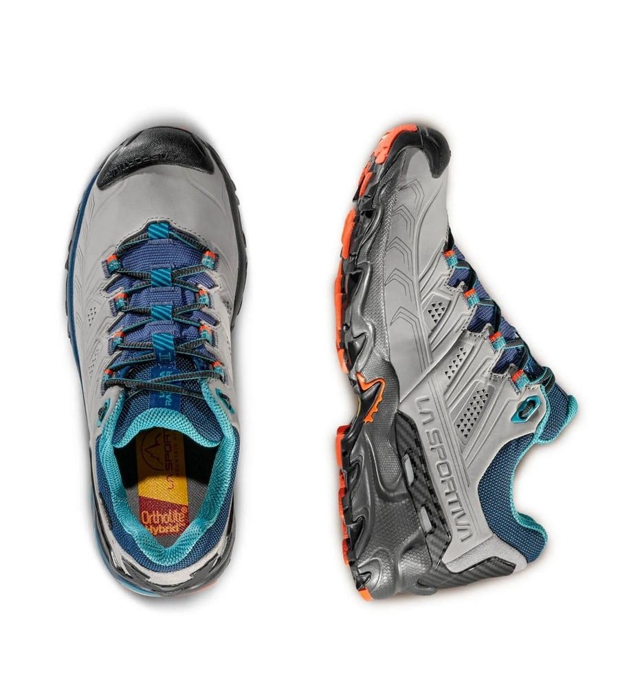 La Sportiva Ultra Raptor II Leather GTX (Nubukleder, wasserdicht) grau/rot Damen Wanderschuh