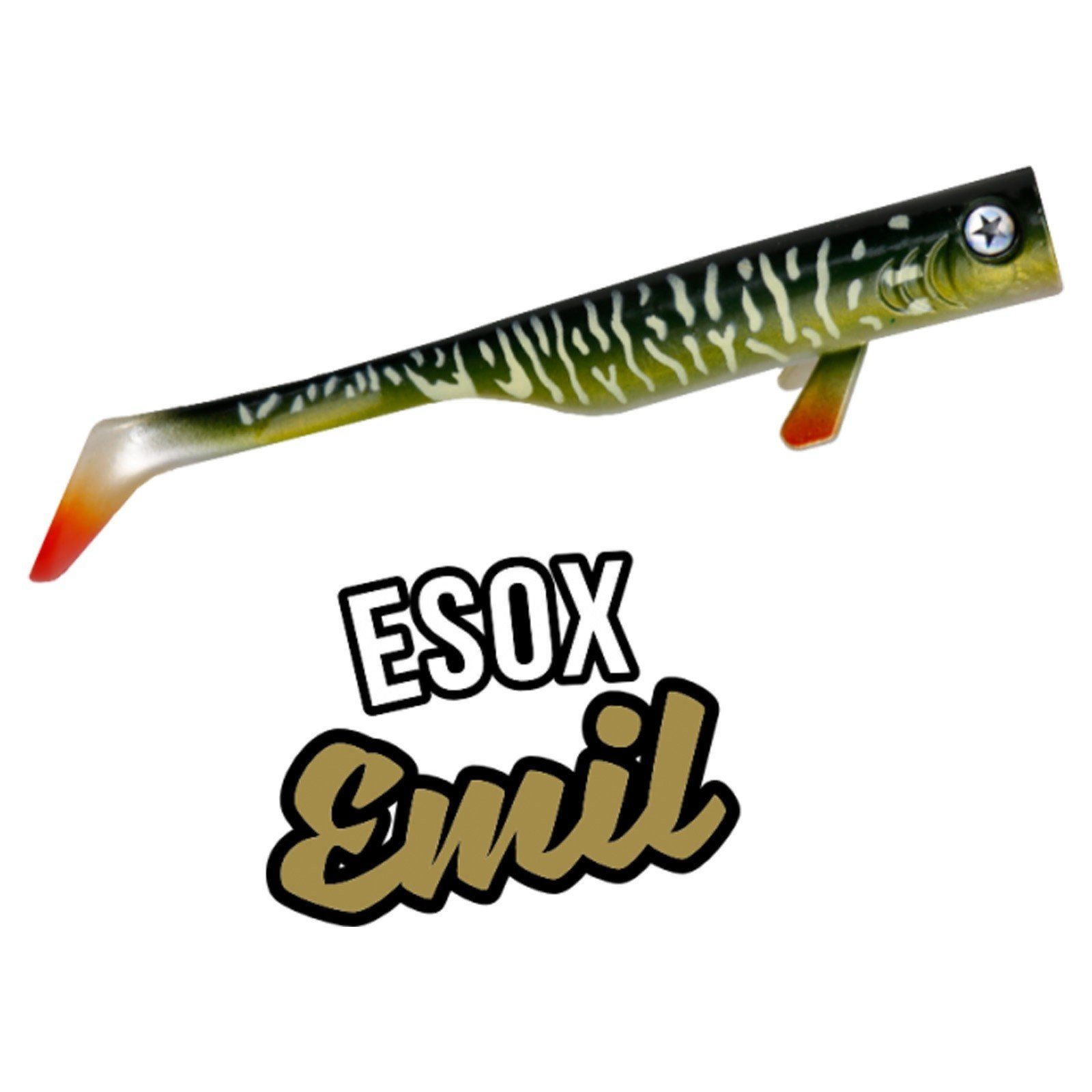 LMAB Kunstköder, LMAB Drunk Bait 16cm Esox Emil 2 Stk. Gummifisch