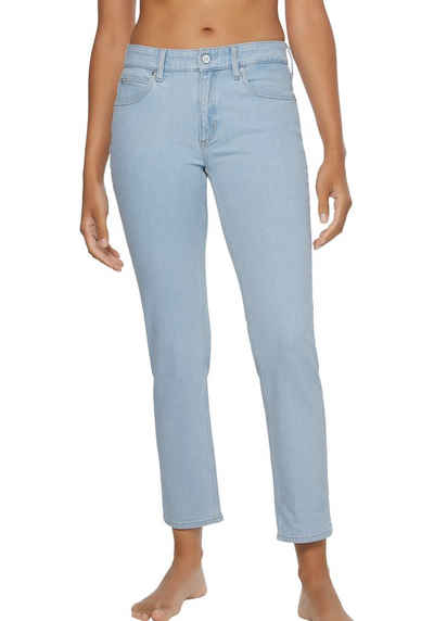 Calvin Klein Slim-fit-Jeans »MID RISE SLIM ANKLE« mit Clavin Klein Logo-Badge
