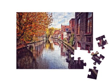 puzzleYOU Puzzle Kanal von Brügge, Belgien, 48 Puzzleteile, puzzleYOU-Kollektionen
