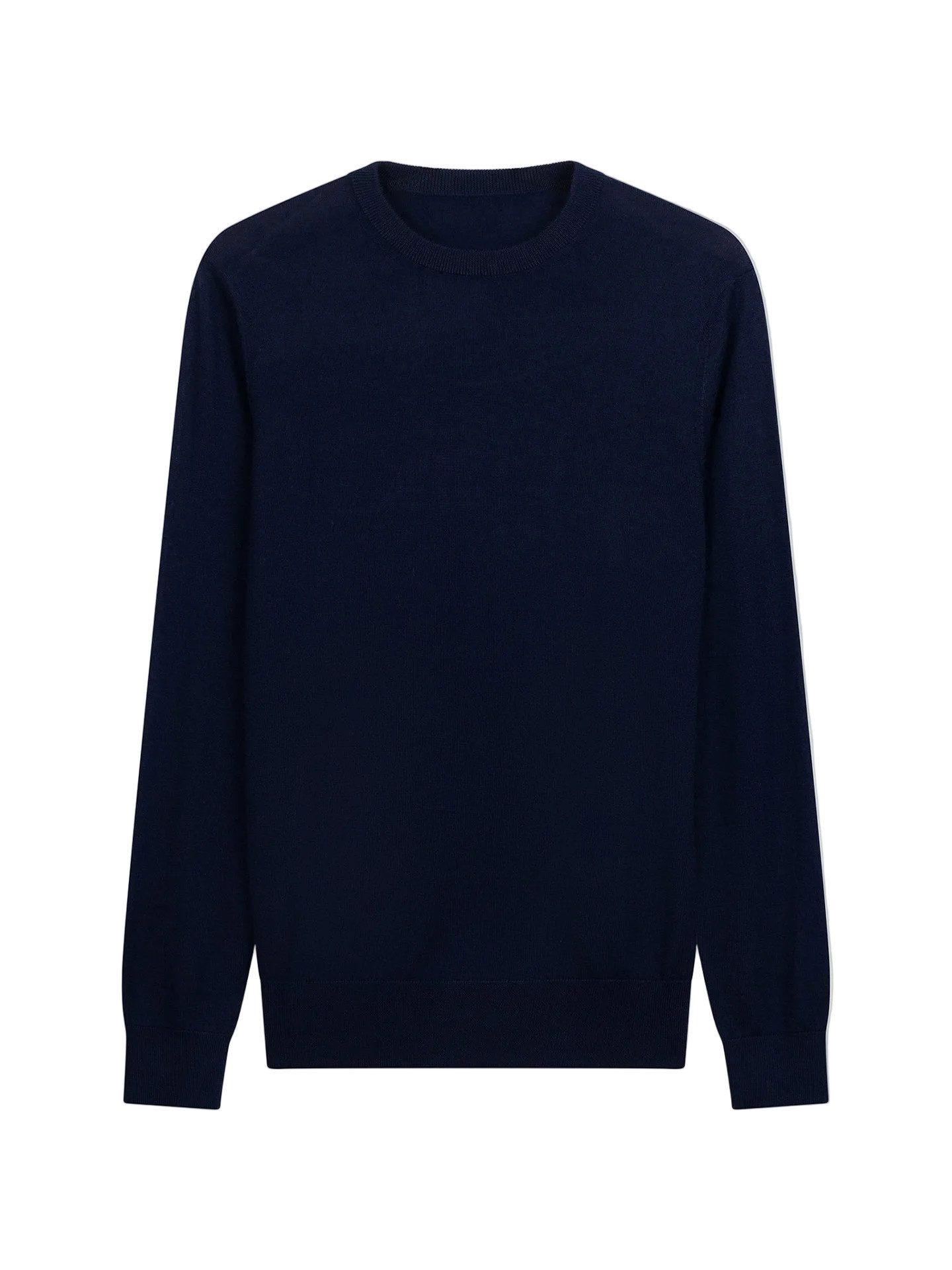 Rundhalspullover Kaschmir-Seide Pullover mit Rundhalsausschnitt