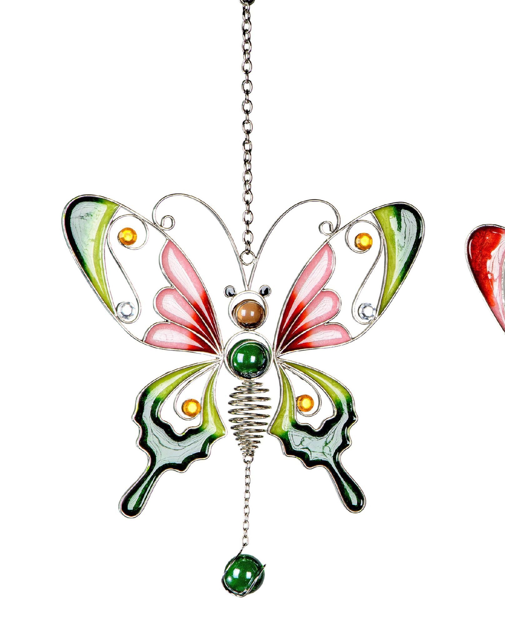 formano Hängedekoration Tiffany, Höhe: cm, Farbe: Mehrfarbig, Motiv: Schmetterling